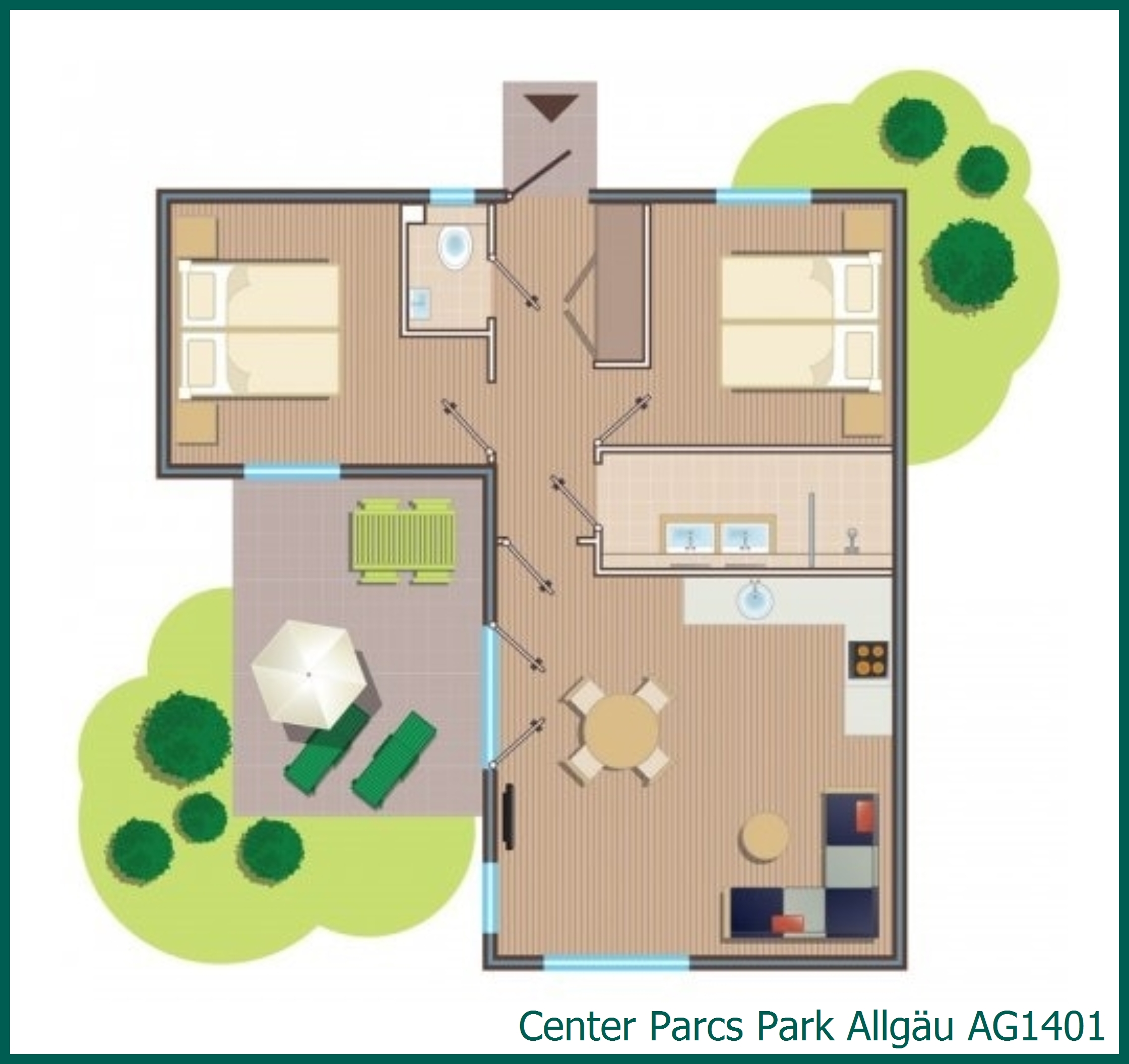 Comfort-Ferienhaus AG1401 in Park Allgäu