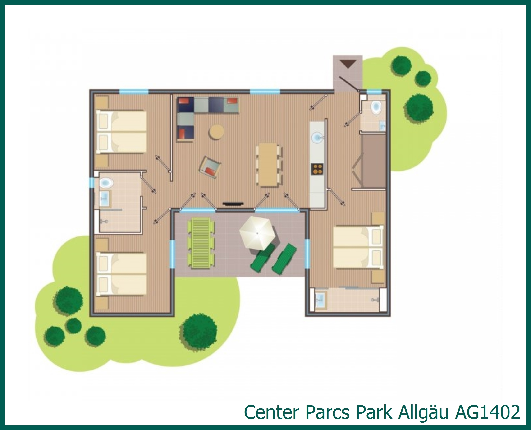 Comfort-Ferienhaus AG1402 in Park Allgäu