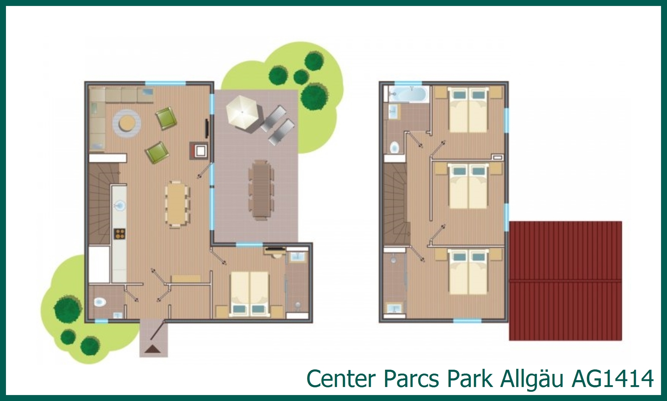 Premium-Ferienhaus AG1414 in Park Allgäu