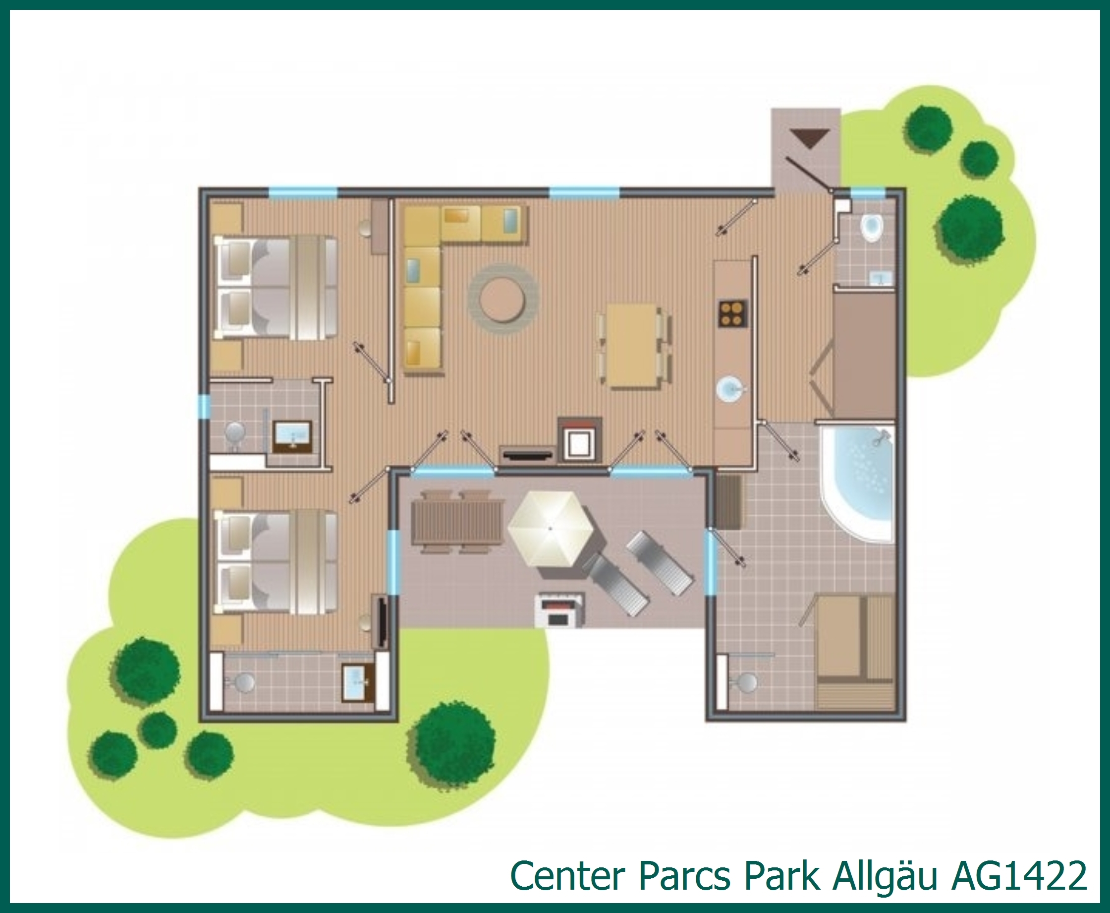 VIP-Ferienhaus AG1422 in Park Allgäu