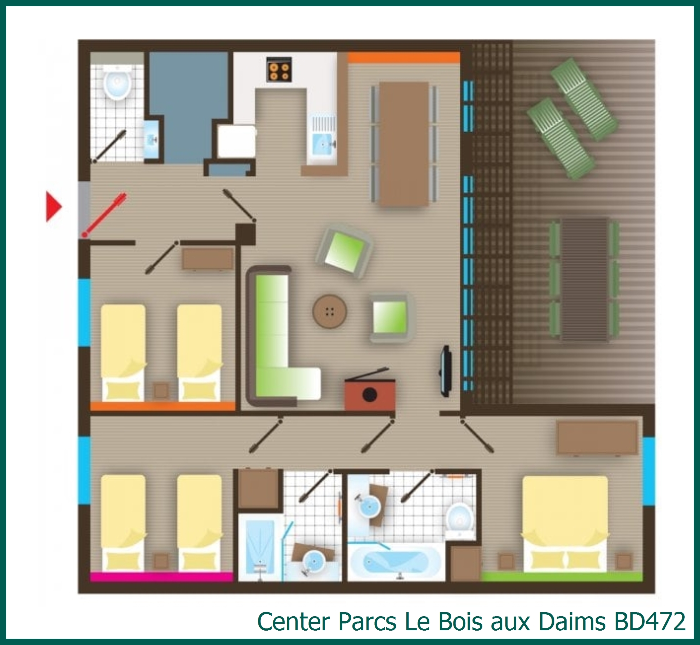 Comfort-Ferienhaus BD472 in Le Bois aux Daims
