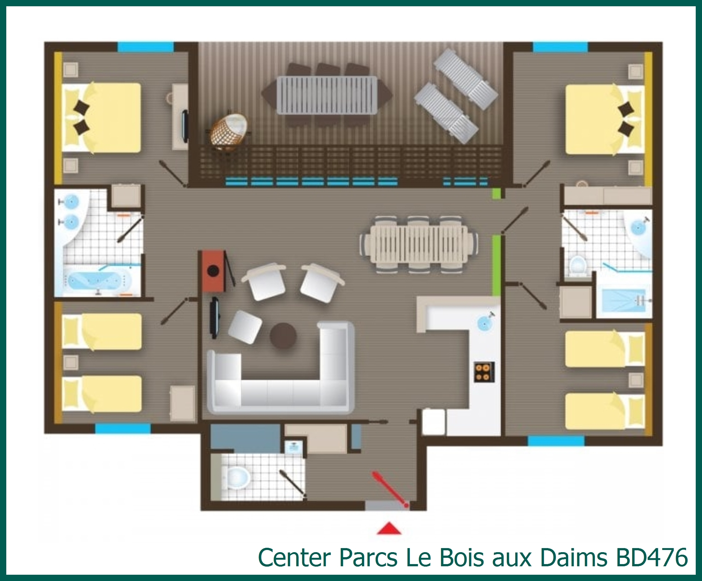 Premium-Ferienhaus BD476 in Le Bois aux Daims