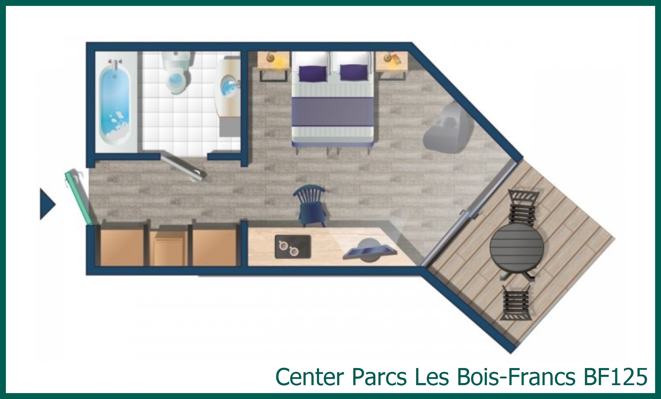 Hotelzimmer BF125 in Les Bois-Francs