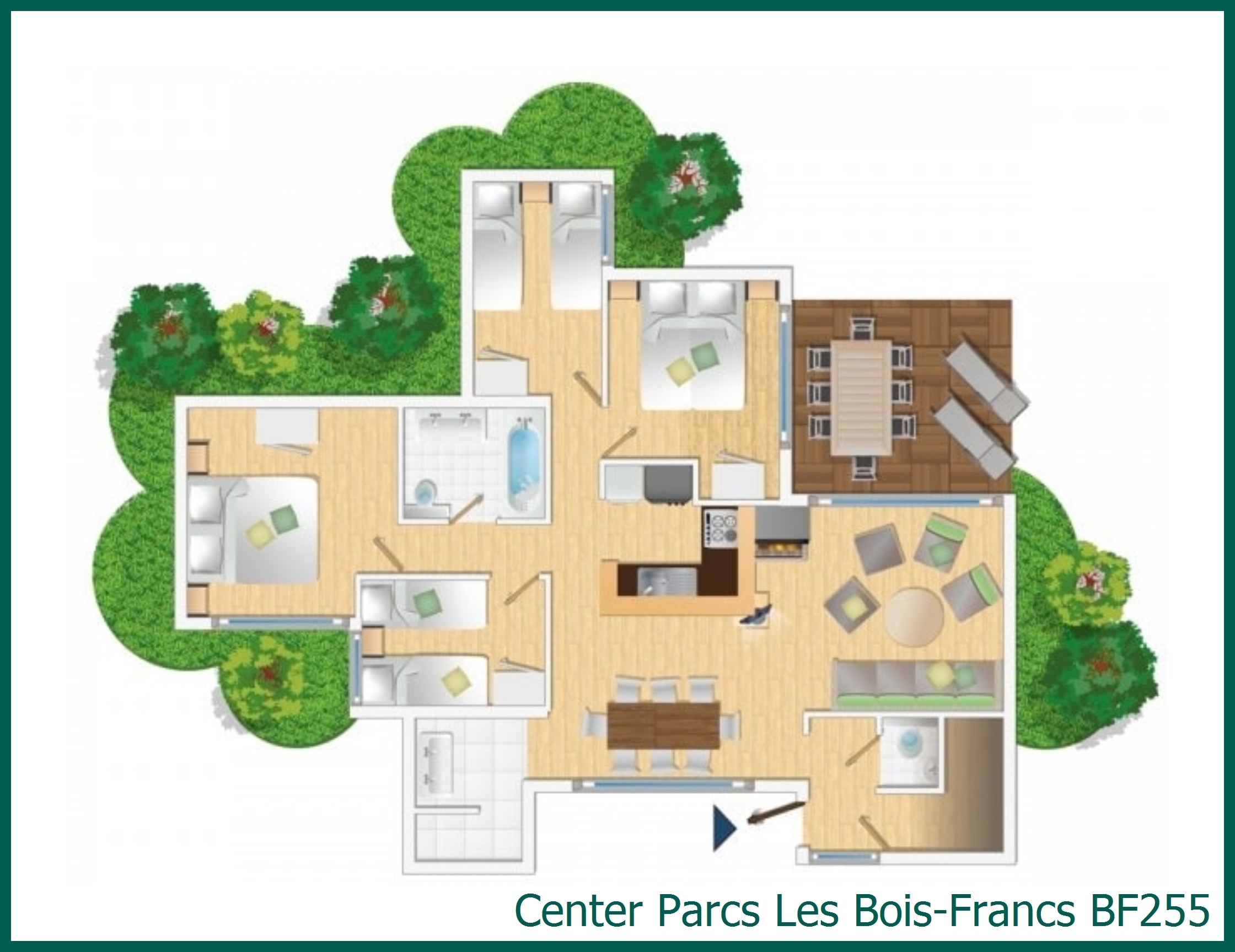 Premium-Ferienhaus BF255 in Les Bois-Francs