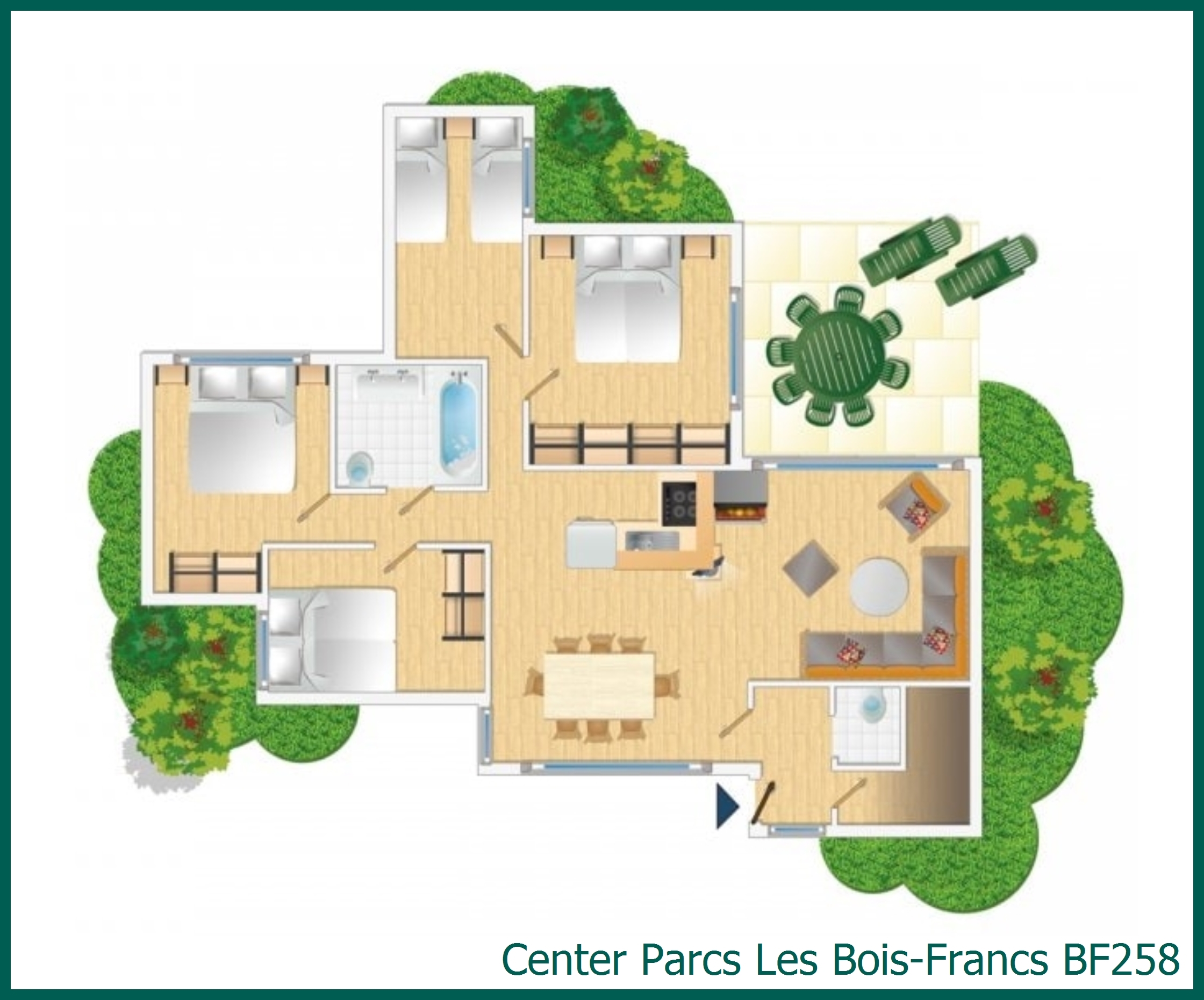 Comfort-Ferienhaus BF258 in Les Bois-Francs