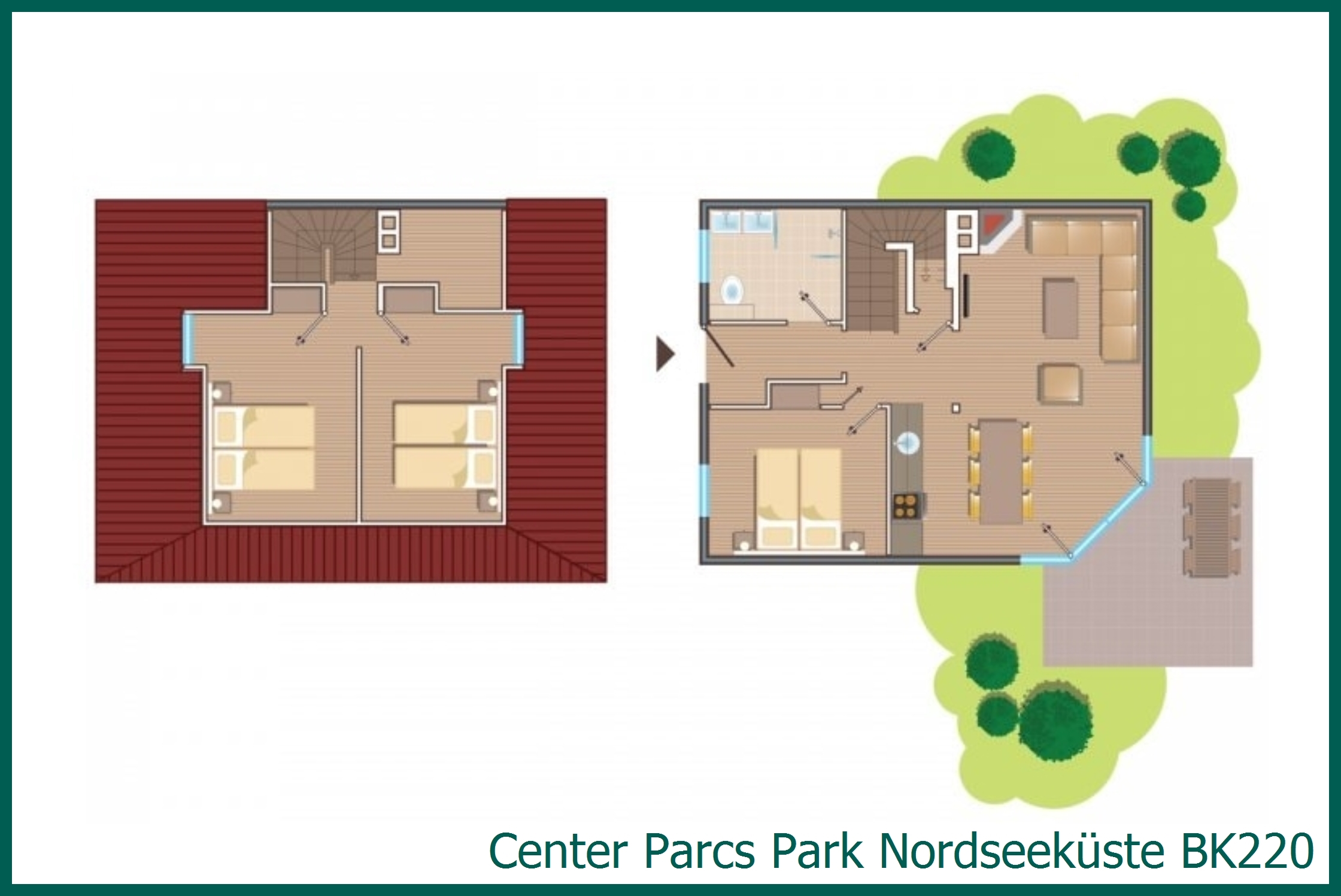 Comfort-Ferienhaus BK220 in Park Nordseeküste