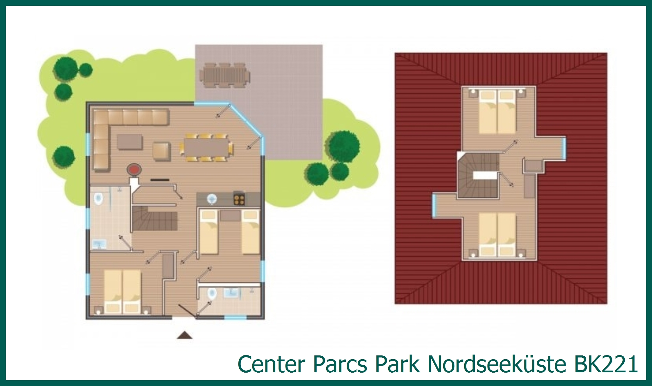 Comfort-Ferienhaus BK221 in Park Nordseeküste