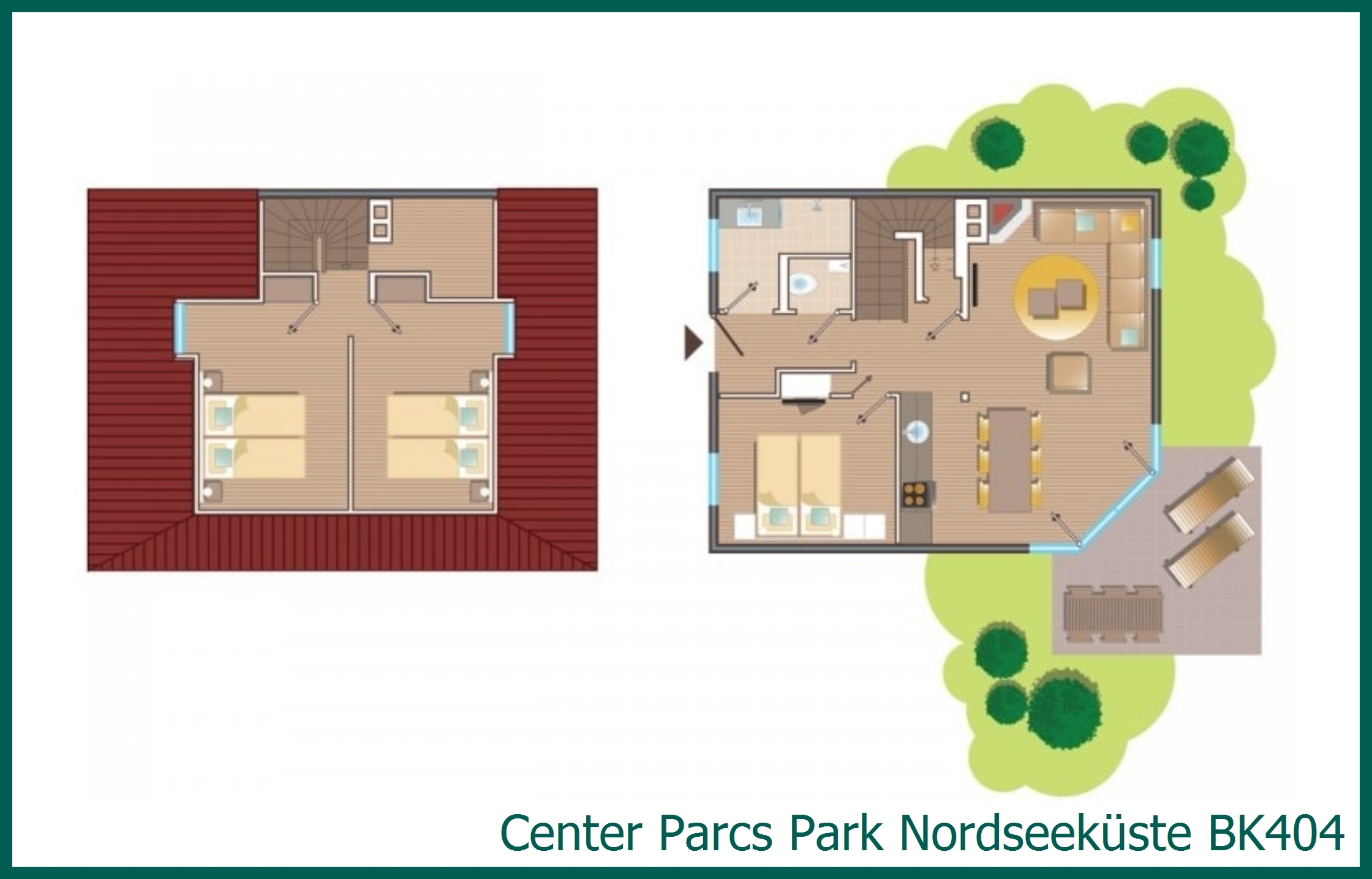 Premium-Ferienhaus BK404 in Park Nordseeküste