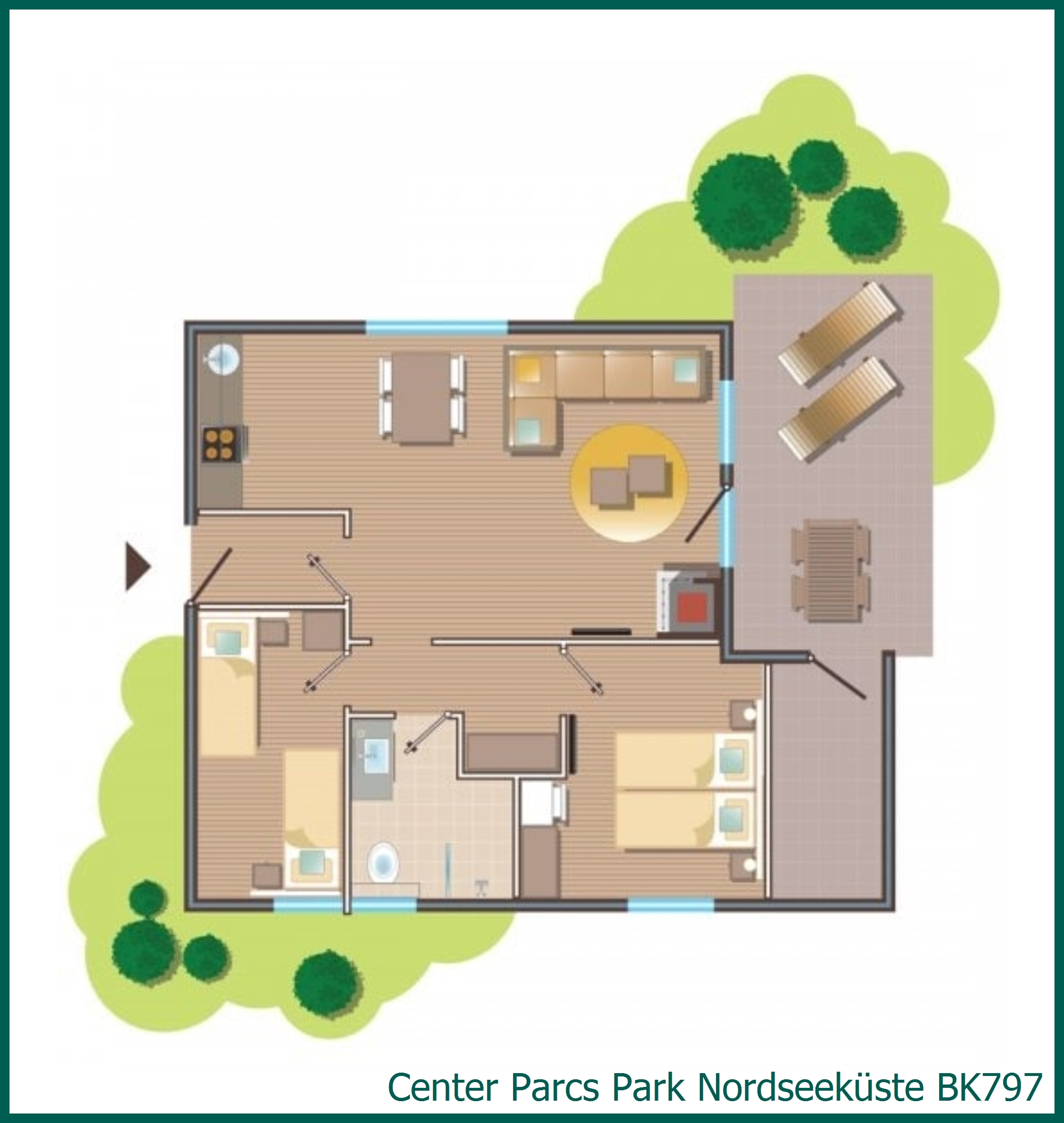Premium-Ferienhaus BK797 in Park Nordseeküste