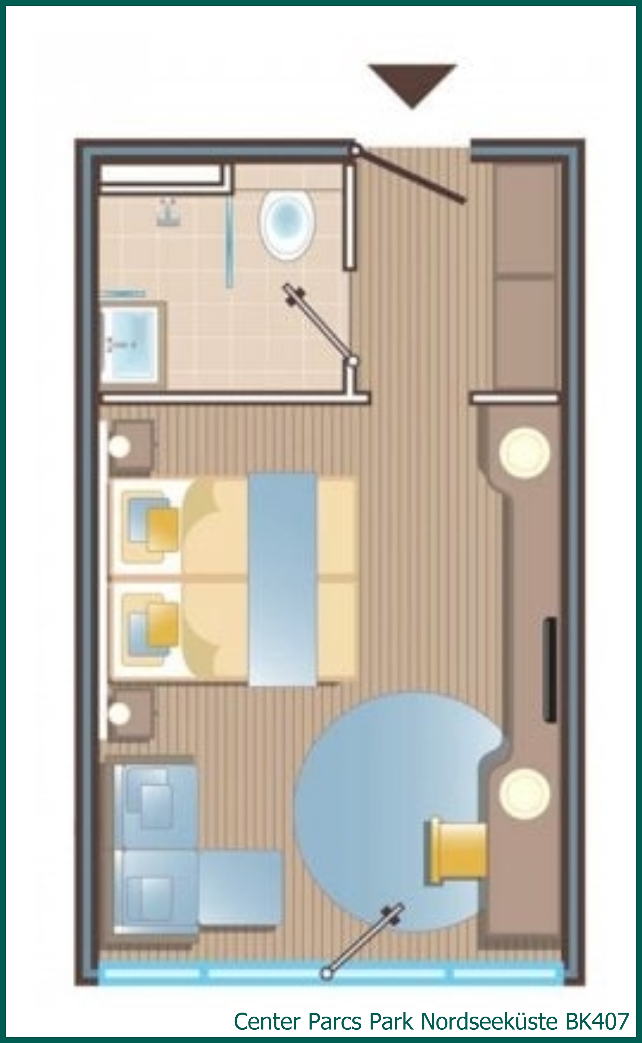 Chambre d'hôtel BK407 à Park Nordseeküste