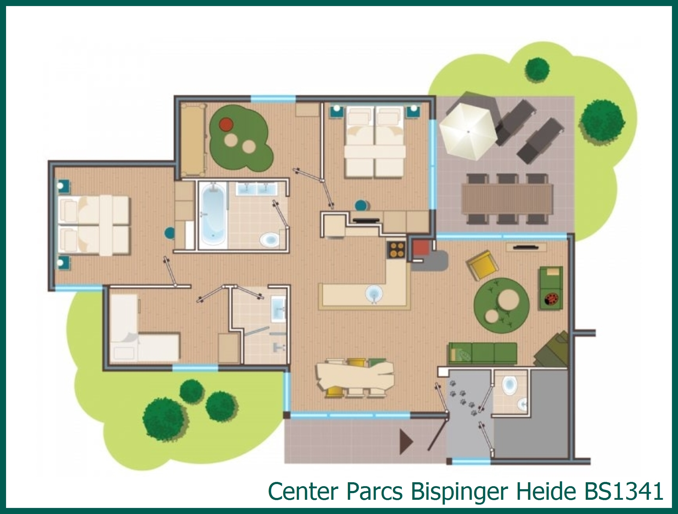 Waldtiere-Ferienhaus BS1341 in Bispinger Heide
