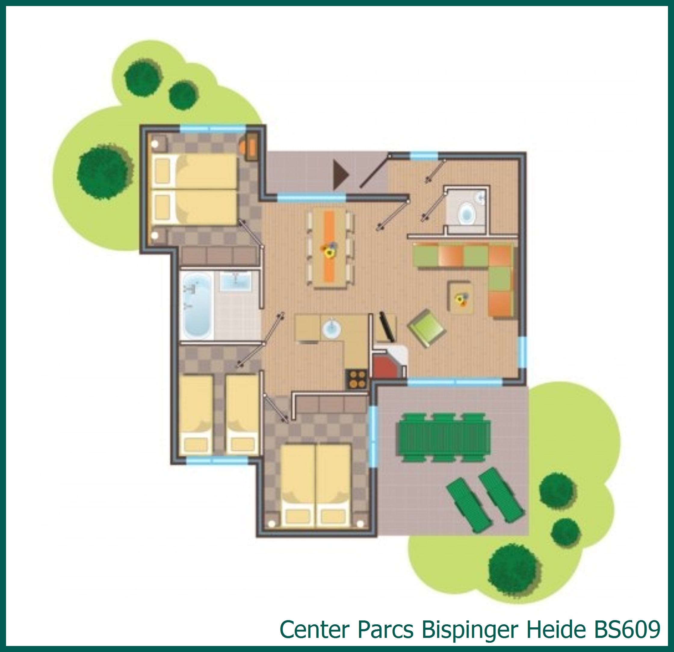 Comfort-Ferienhaus BS609 in Bispinger Heide