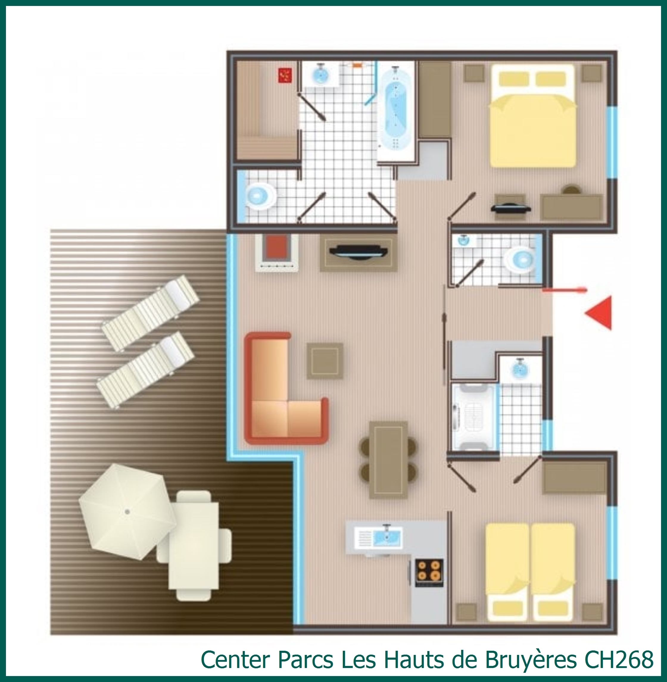Cottage CH268 à Les Hauts de Bruyères