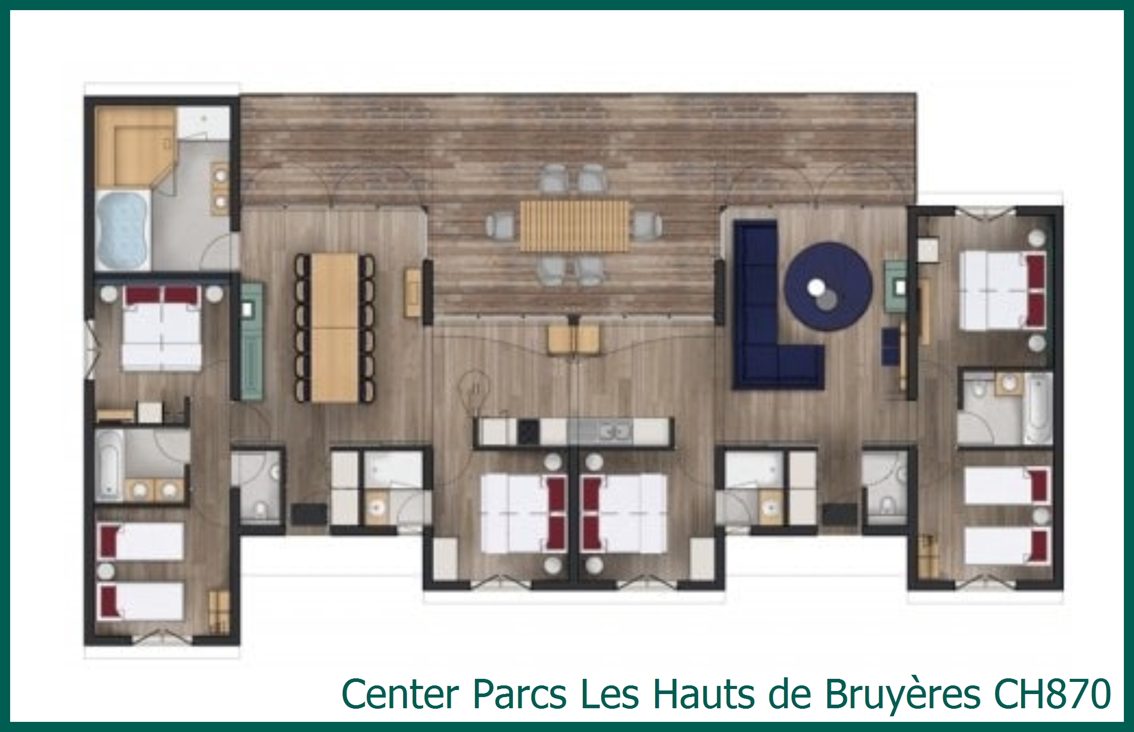 Cottage Bois VIP CH870 à Les Hauts de Bruyères