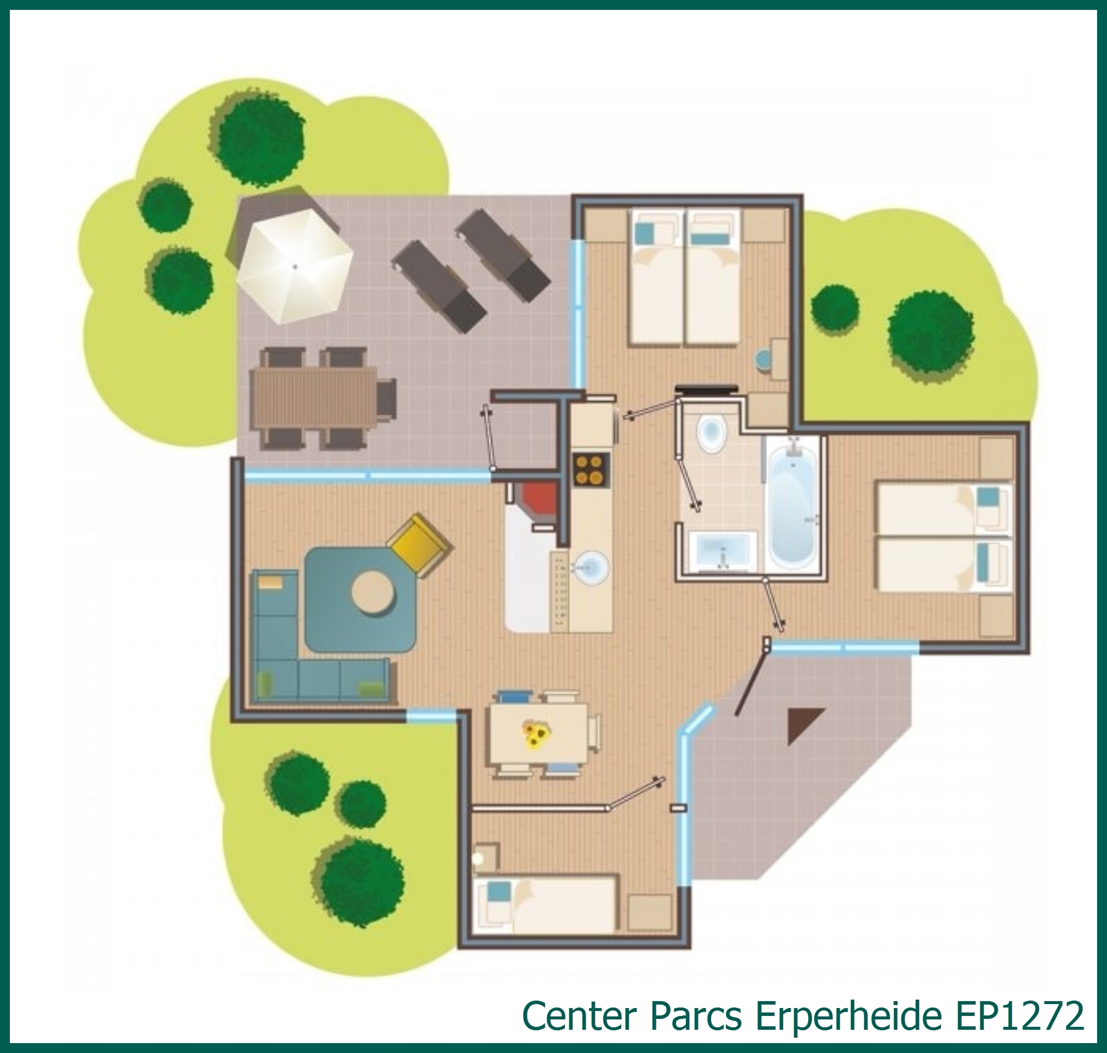 Premium-Ferienhaus EP1272 in Erperheide
