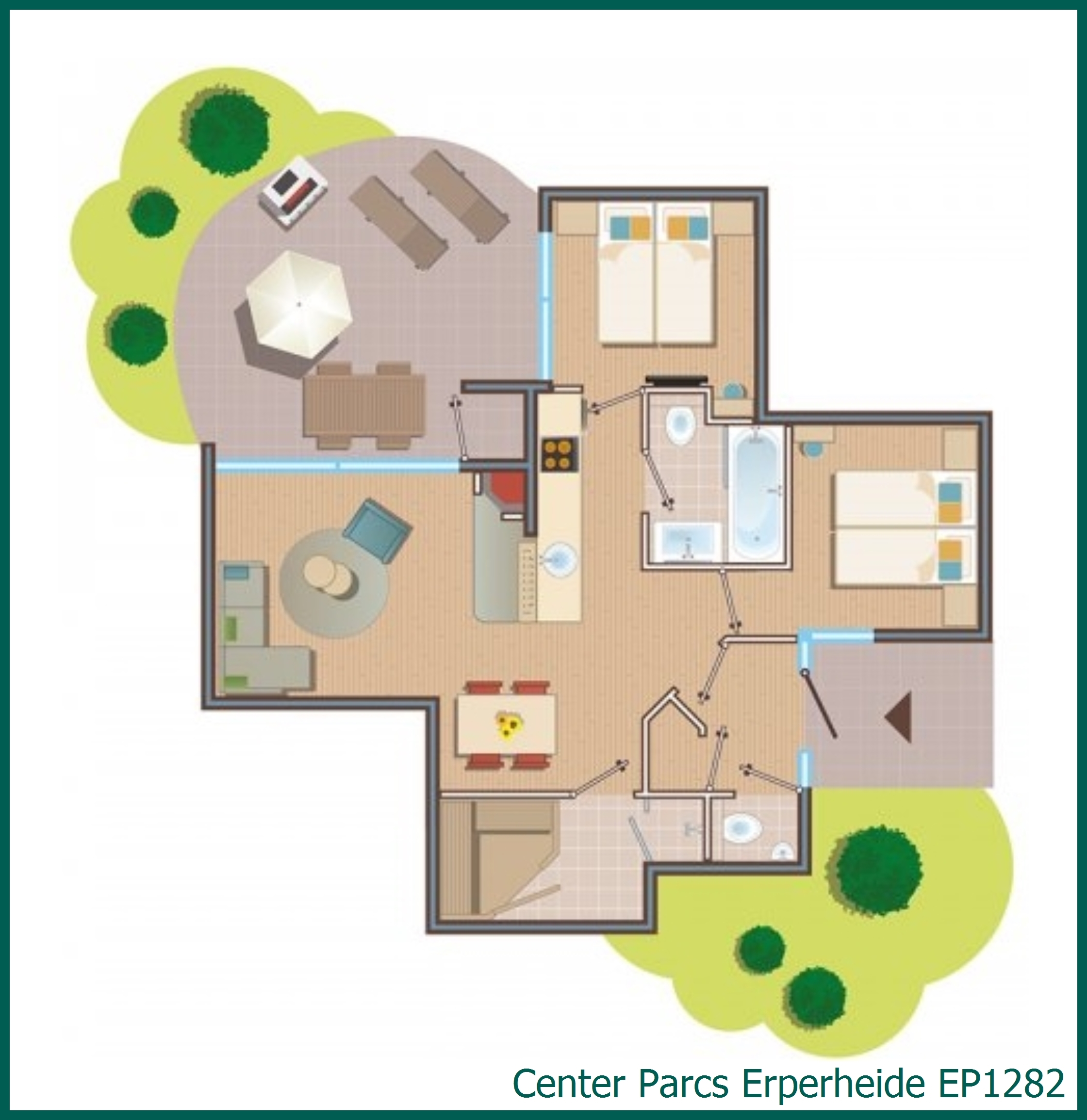 VIP-Ferienhaus EP1282 in Erperheide
