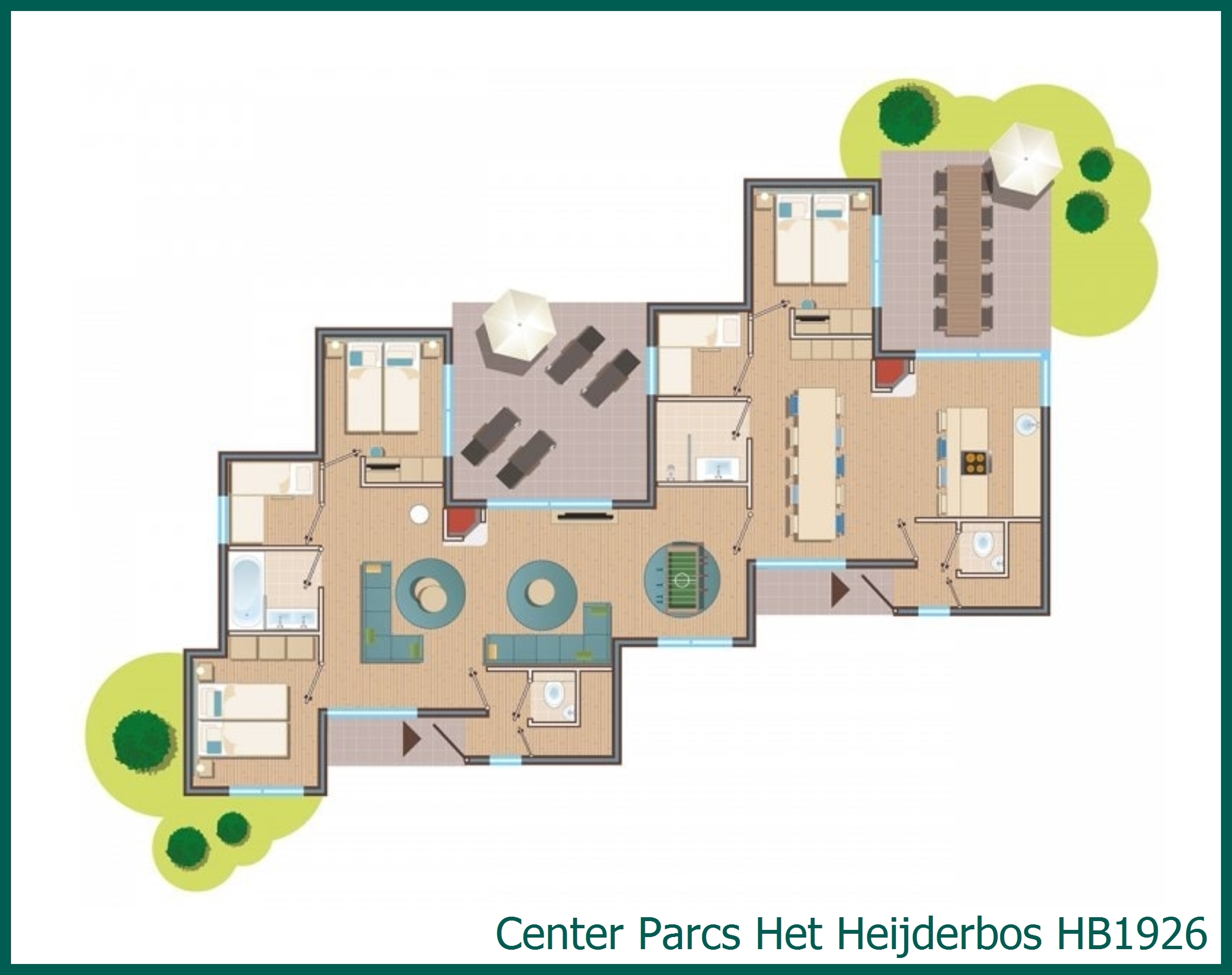 Premium-Ferienhaus HB1926 in Het Heijderbos
