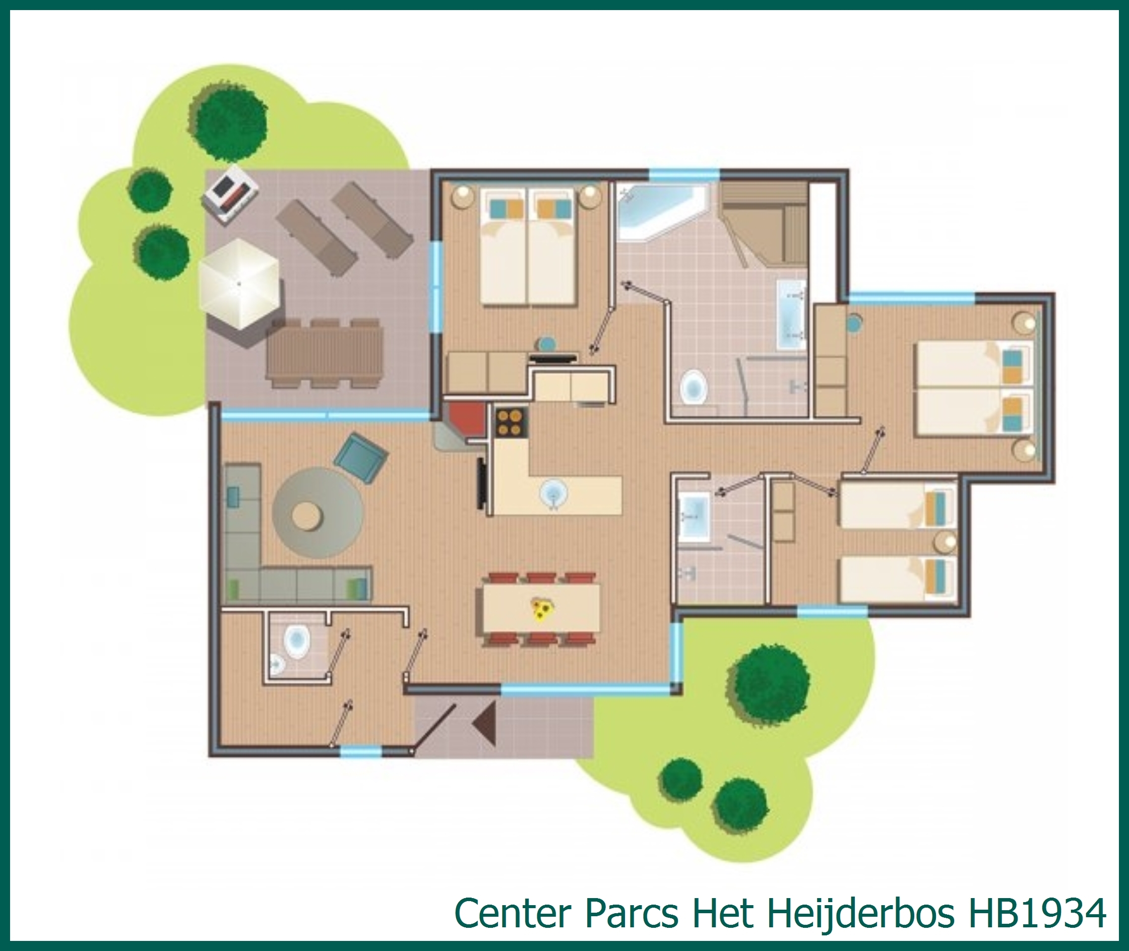 VIP-Ferienhaus HB1934 in Het Heijderbos
