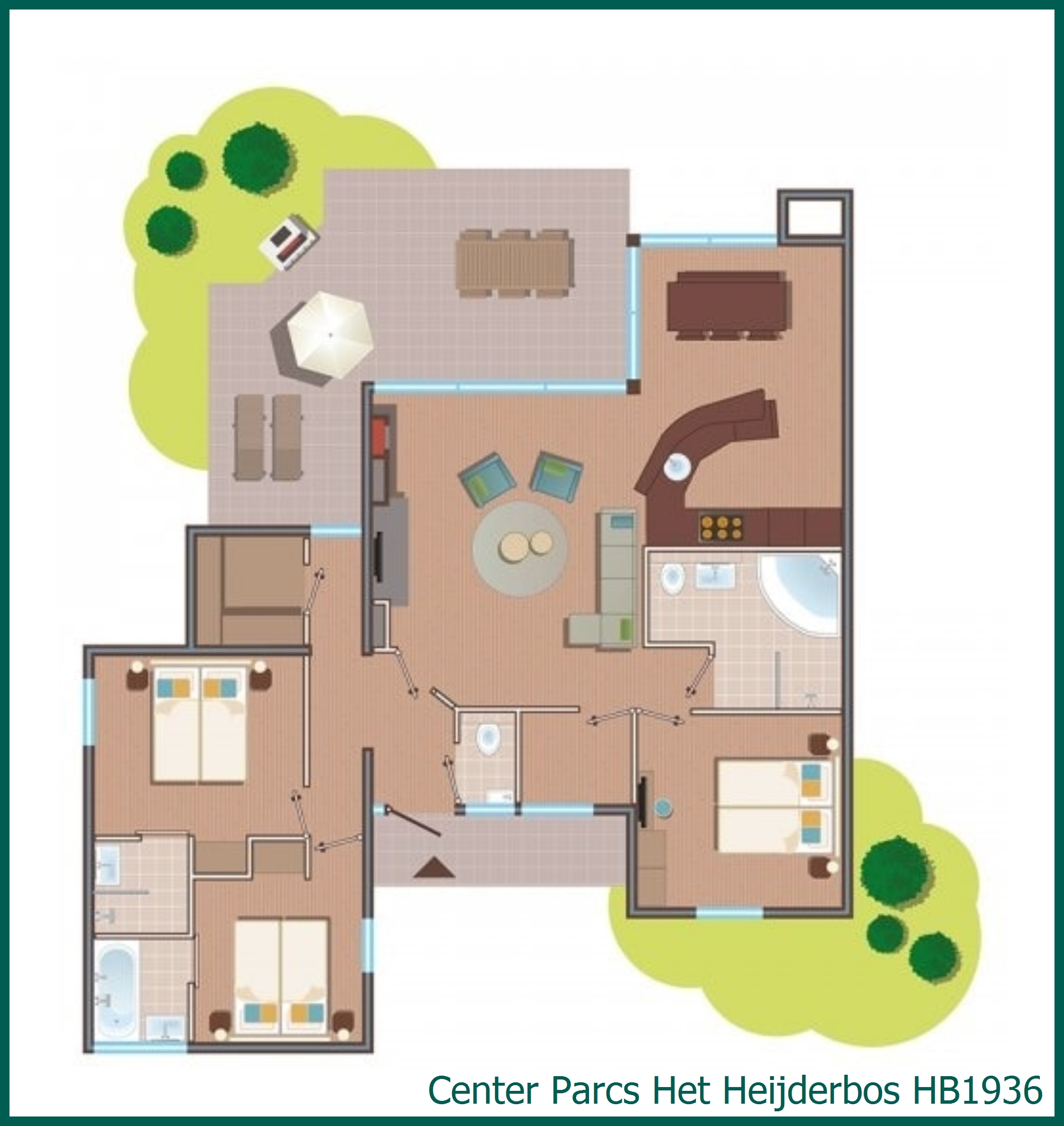 Eden-VIP-Ferienhaus HB1936 in Het Heijderbos