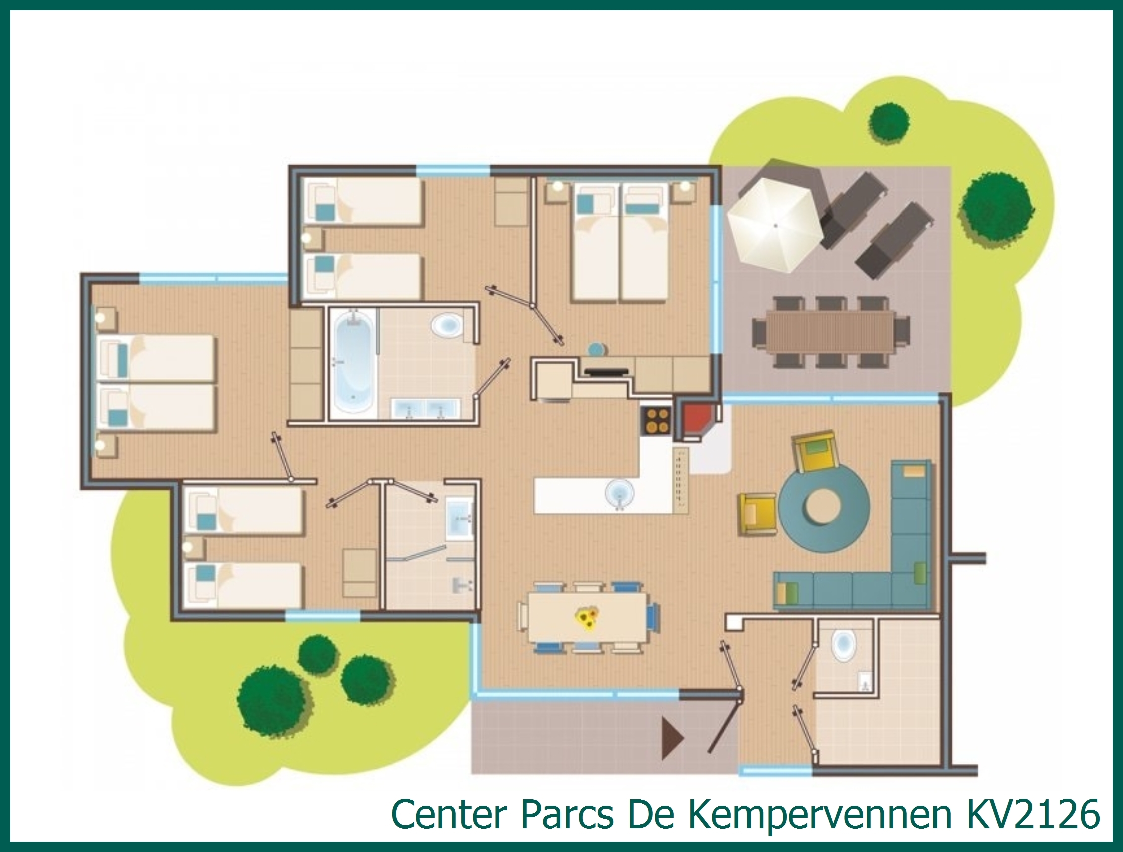 Premium-Ferienhaus KV2126 in De Kempervennen