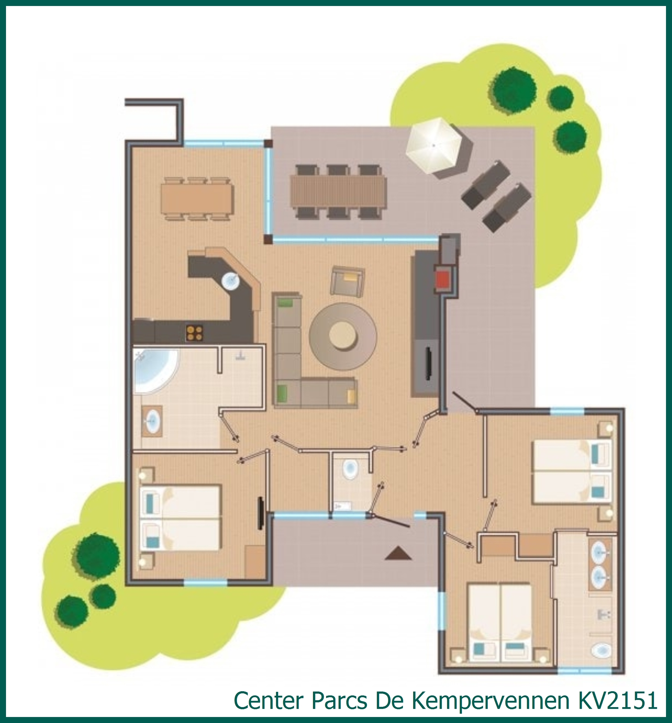 Eden-Premium-Ferienhaus KV2151 in De Kempervennen