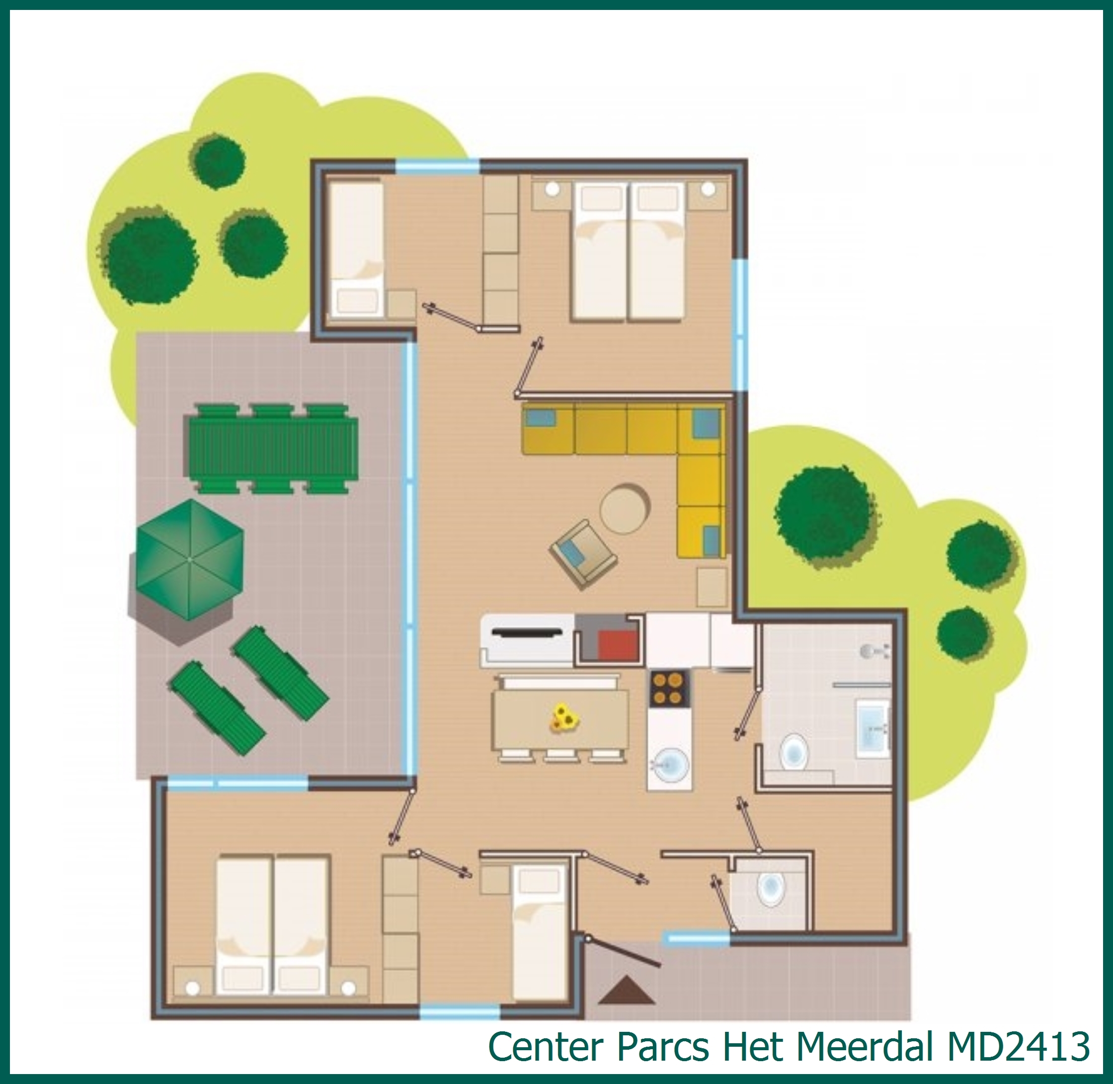 Comfort-Ferienhaus MD2413 in Het Meerdal