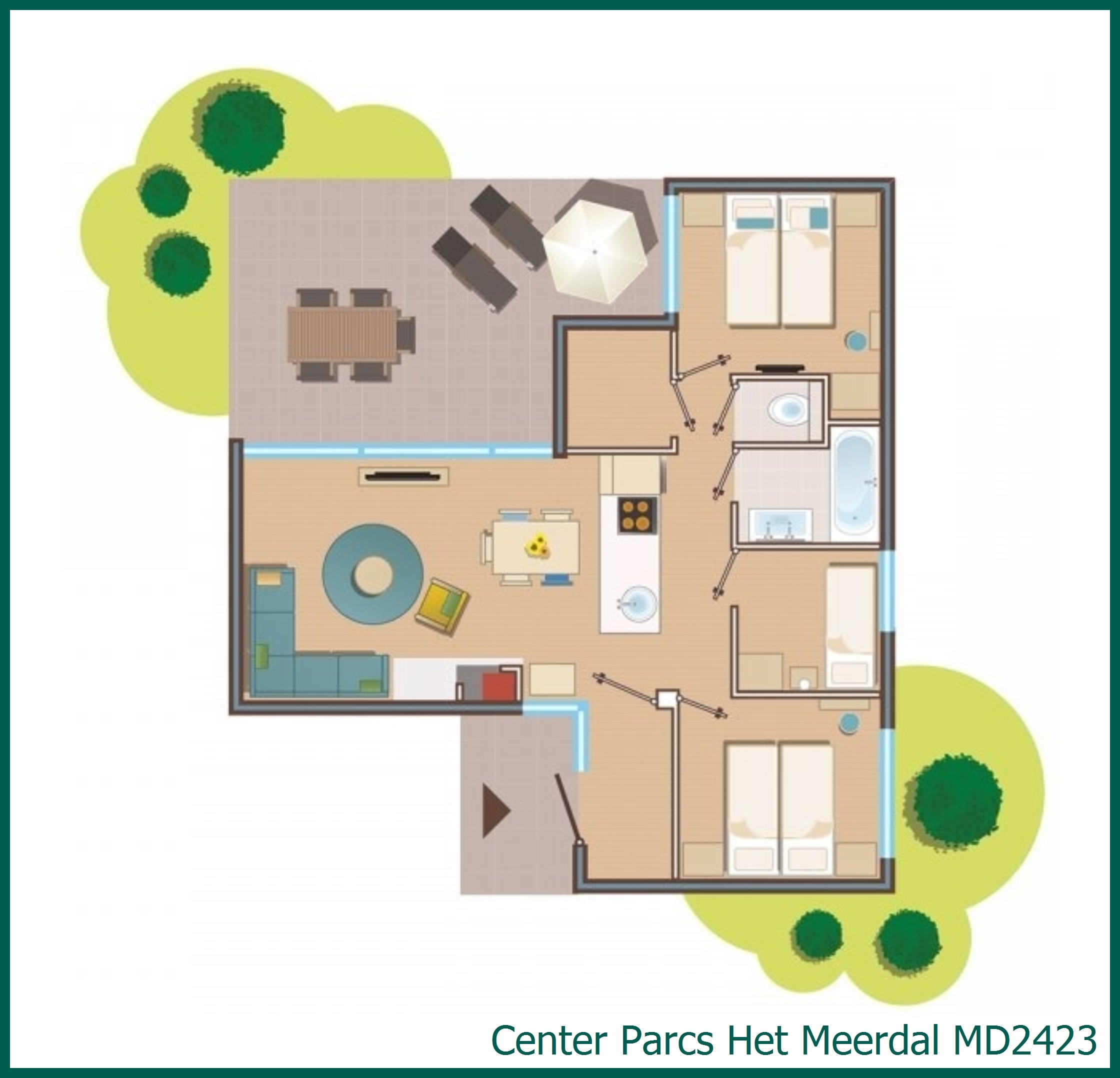 Premium-Ferienhaus MD2423 in Het Meerdal