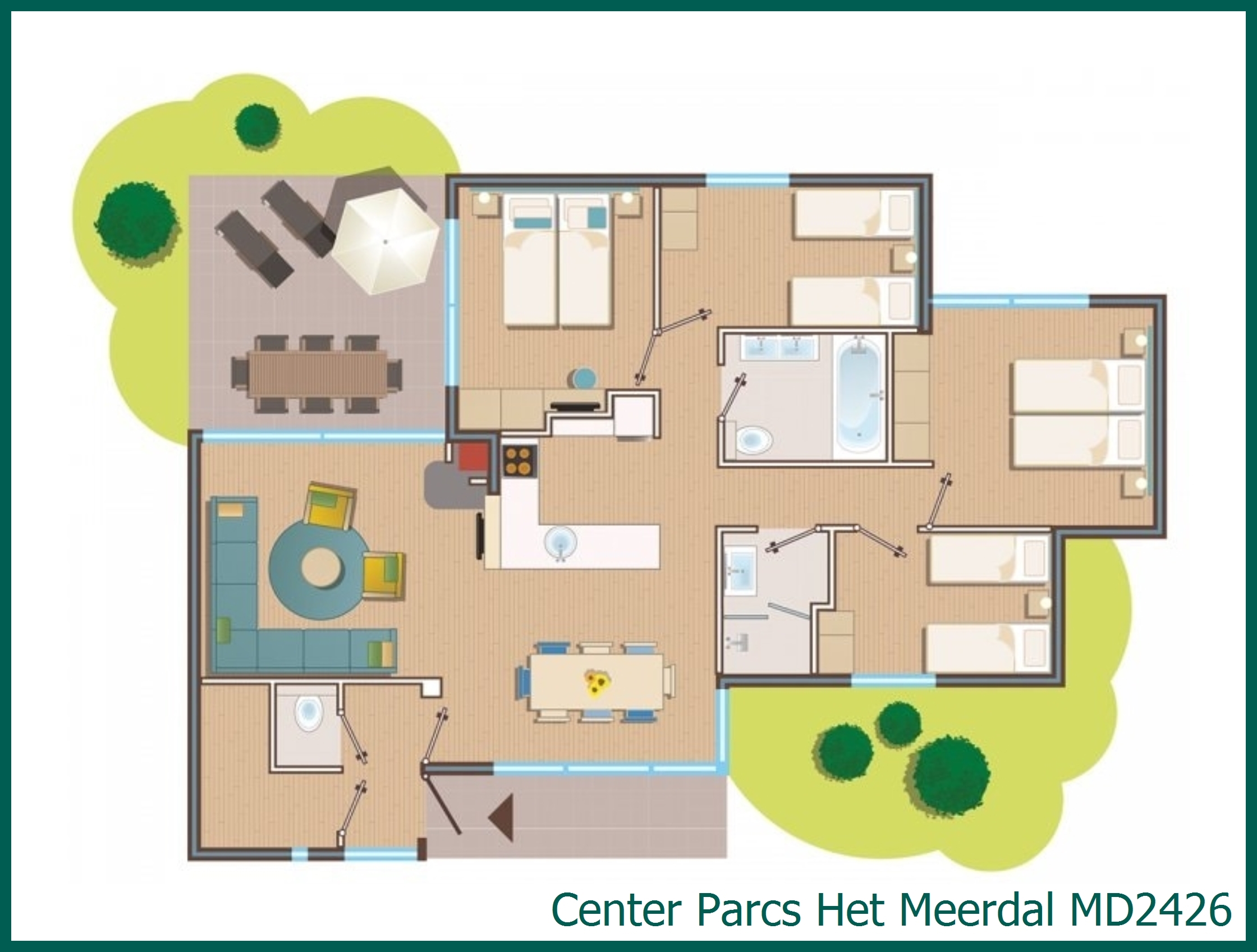 Premium-Ferienhaus MD2426 in Het Meerdal