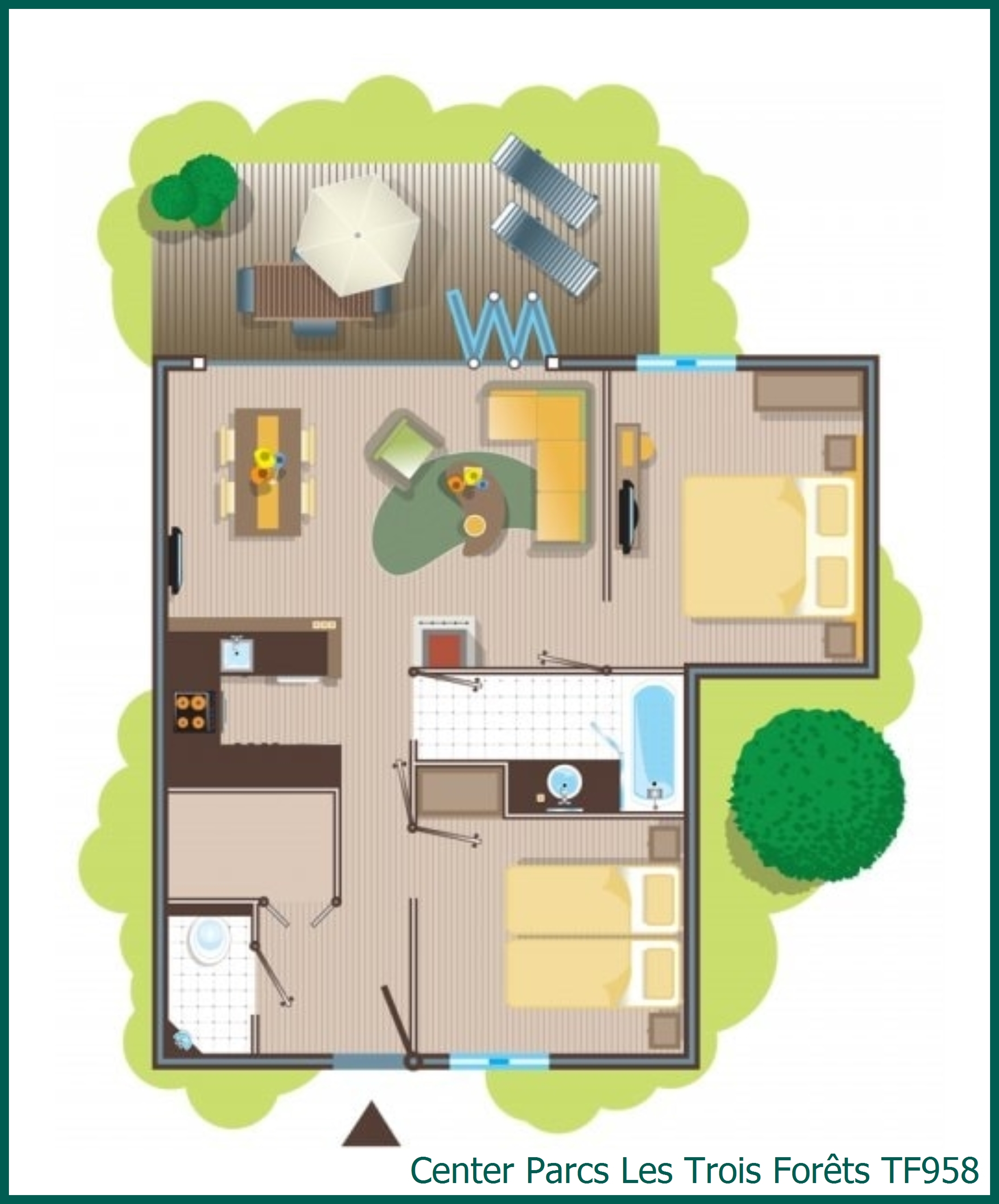 Premium-Ferienhaus TF958 in Les Trois Forêts