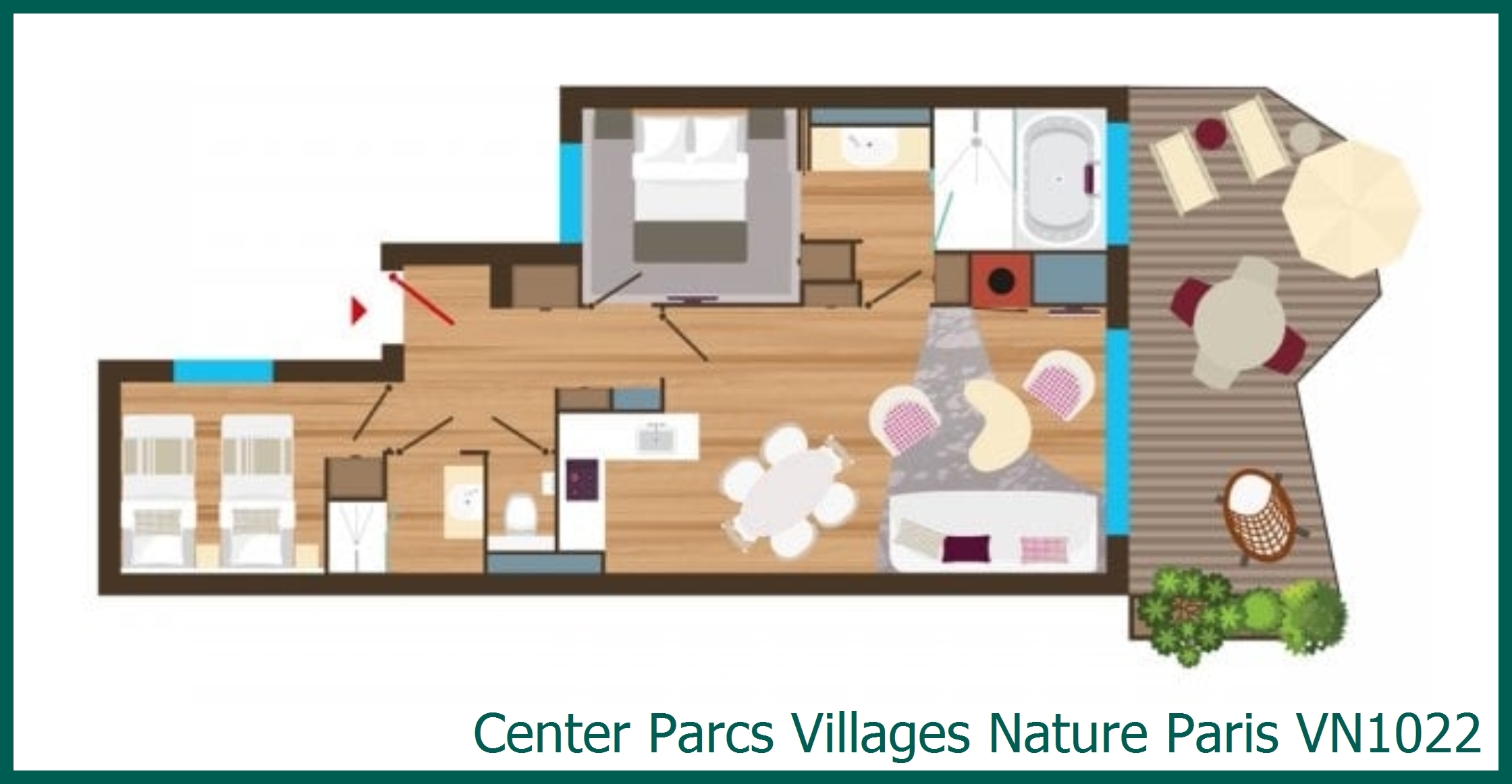 Apartment VN1022 in Villages Nature Paris