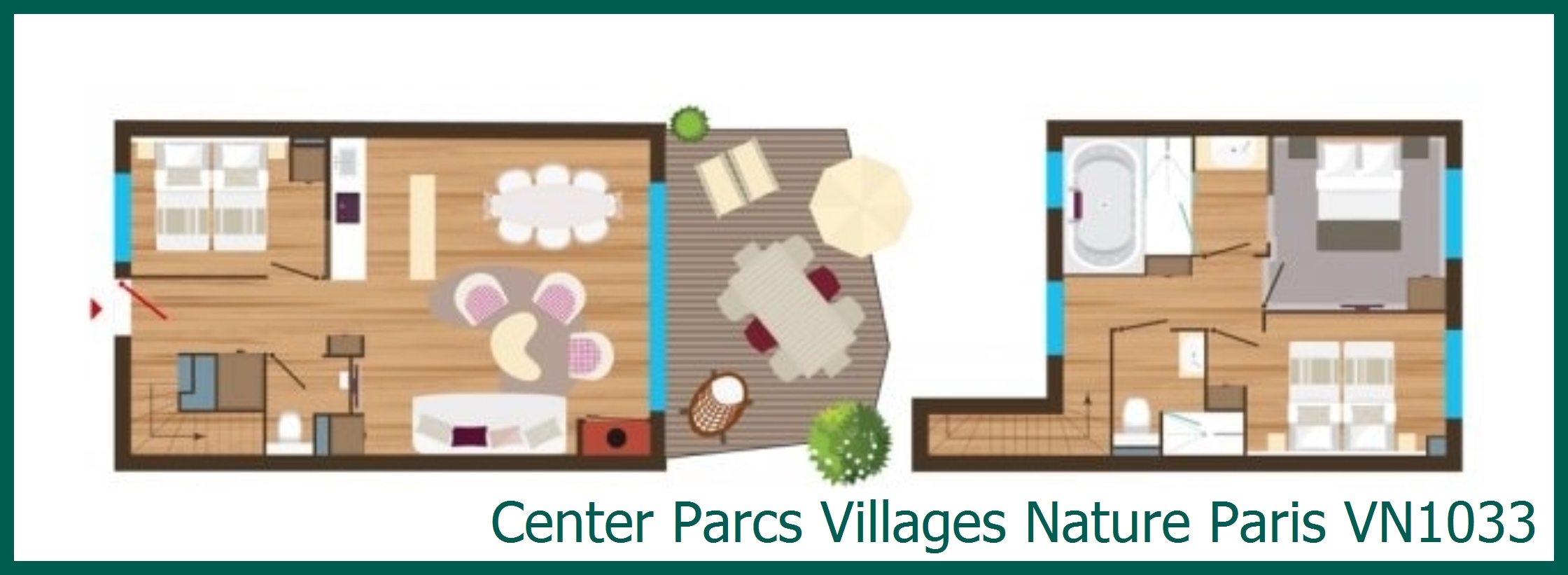 Ferienhaus VN1033 in Villages Nature Paris