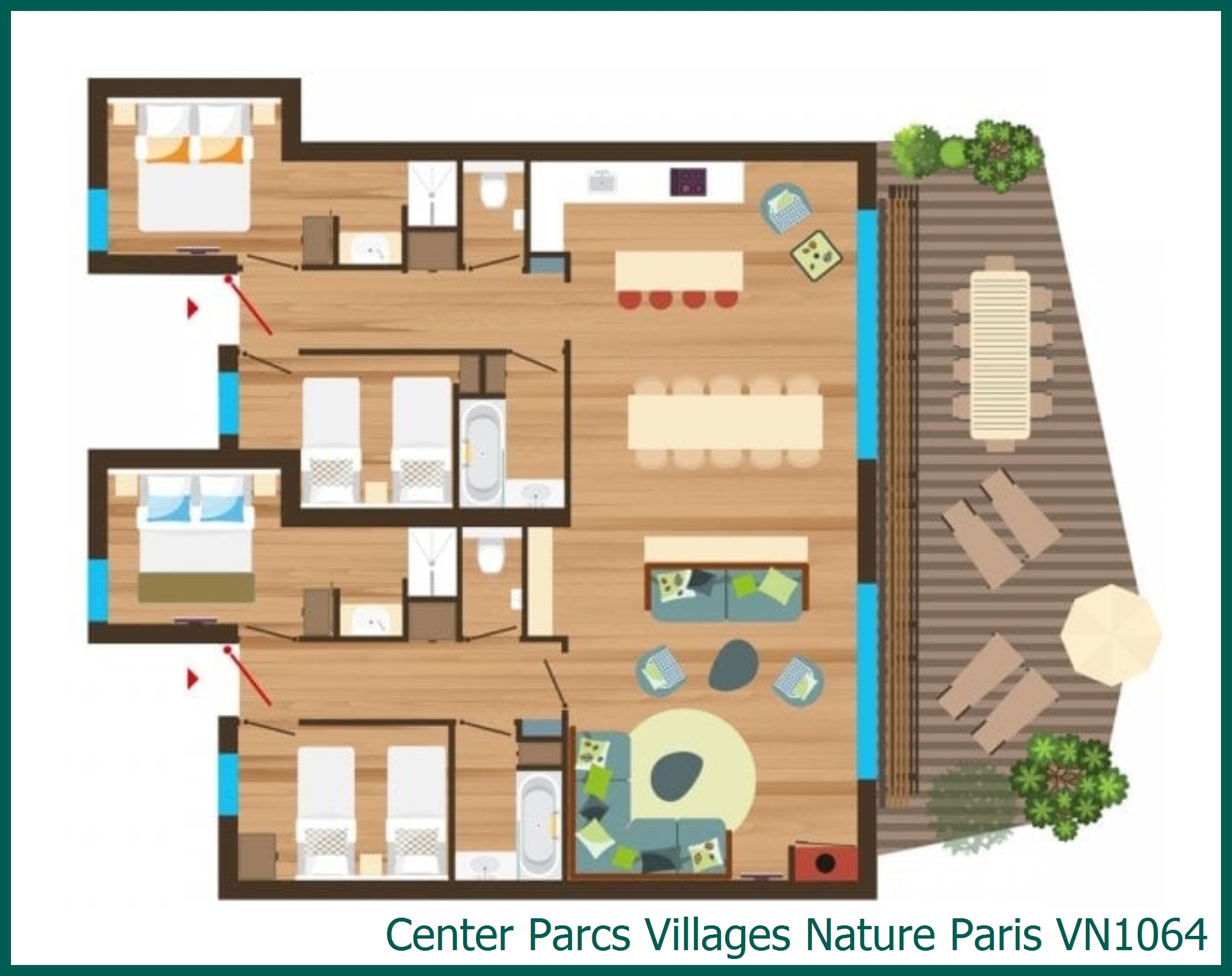 Ferienhaus VN1064 in Villages Nature Paris
