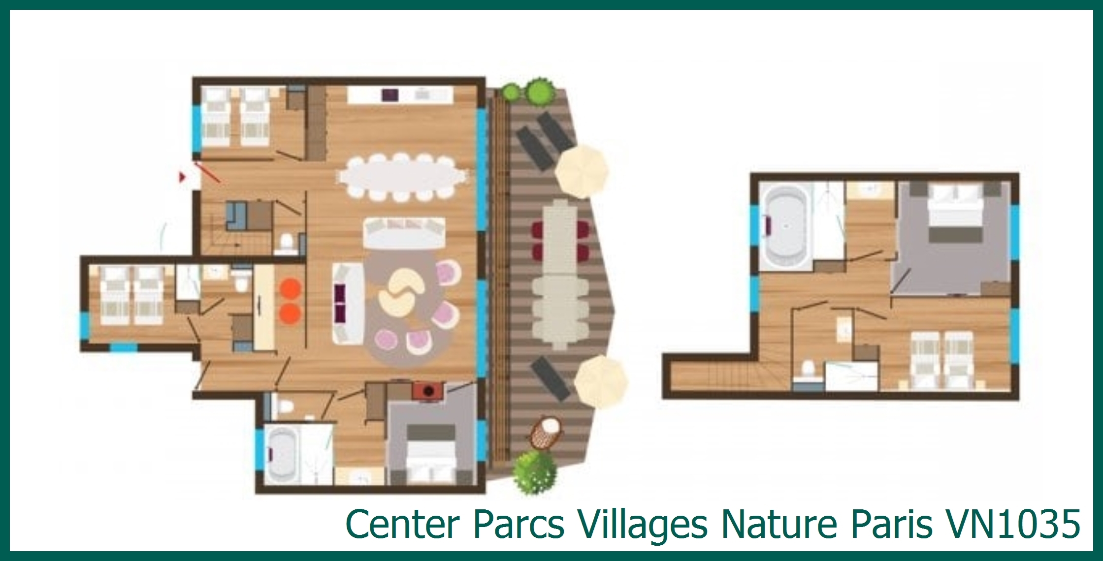 Cottage VIP VN1035 à Villages Nature Paris