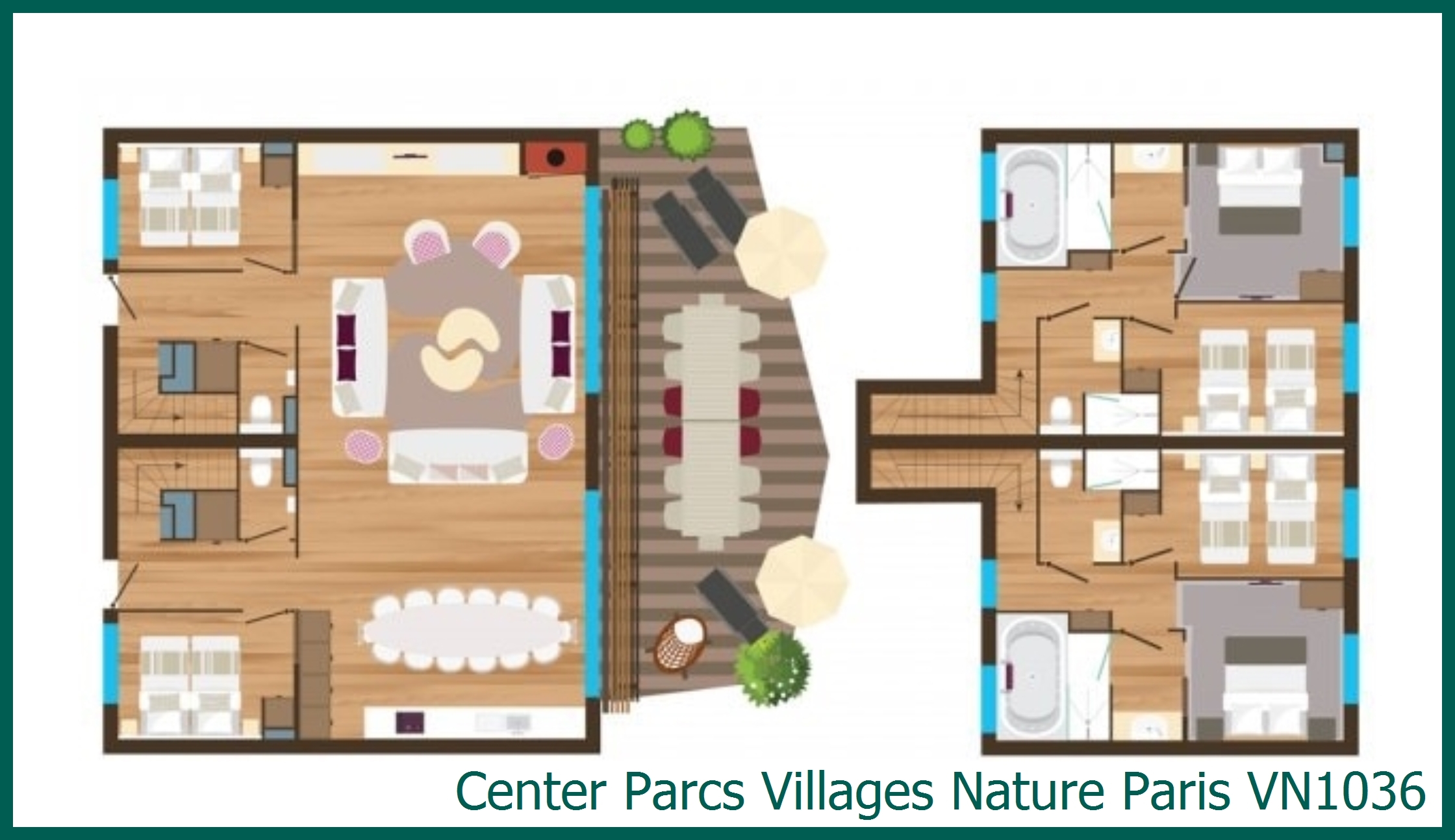 Cottage VIP VN1036 à Villages Nature Paris