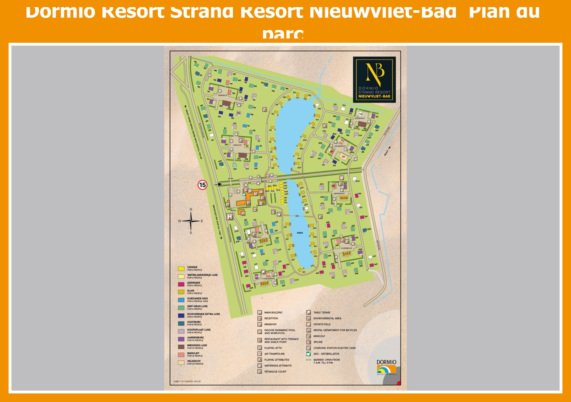 Plan Dormio Resort Strand Resort Nieuwvliet-Bad