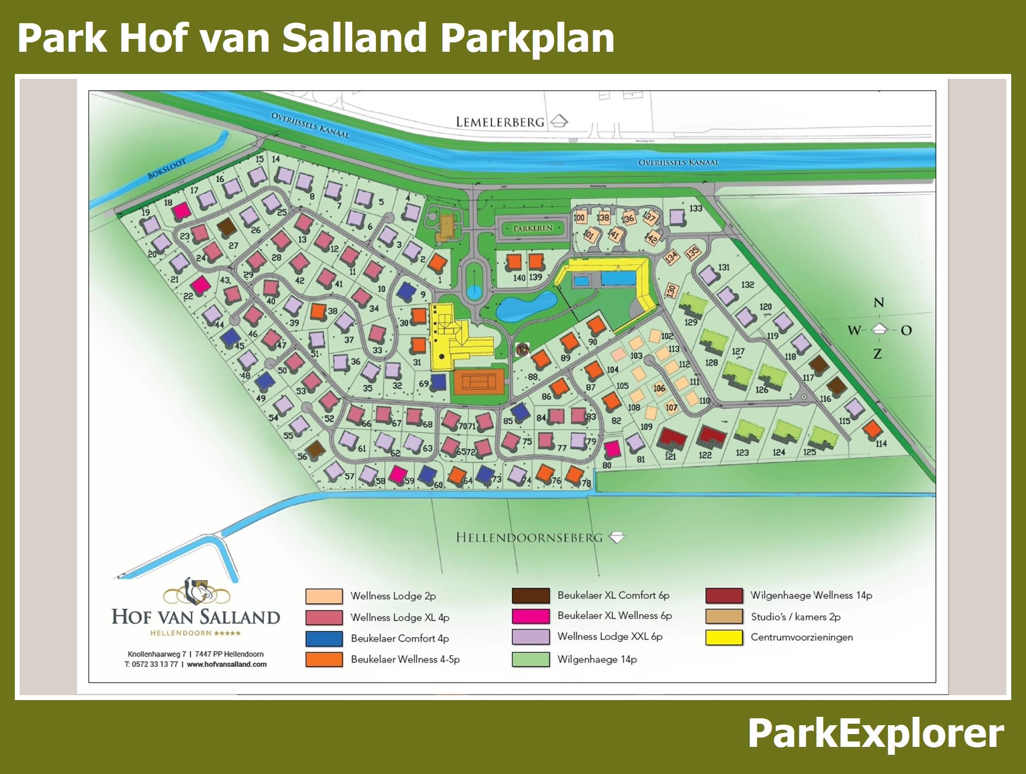 Karte und Lageplan Hof van Salland