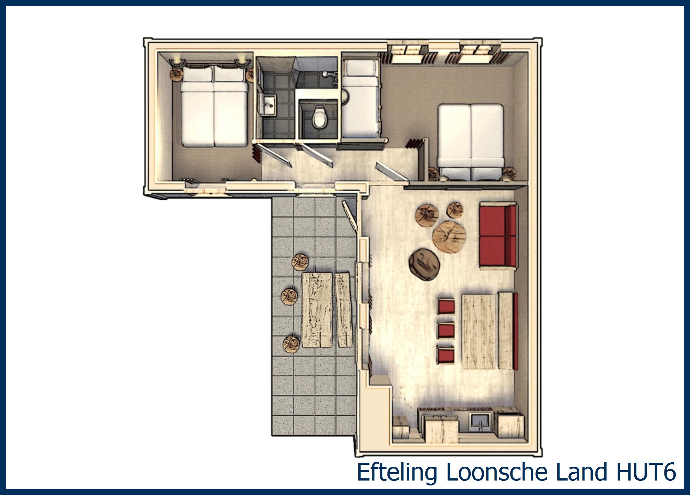 Maison de vacances 6 personnes HUT6 à Loonsche Land