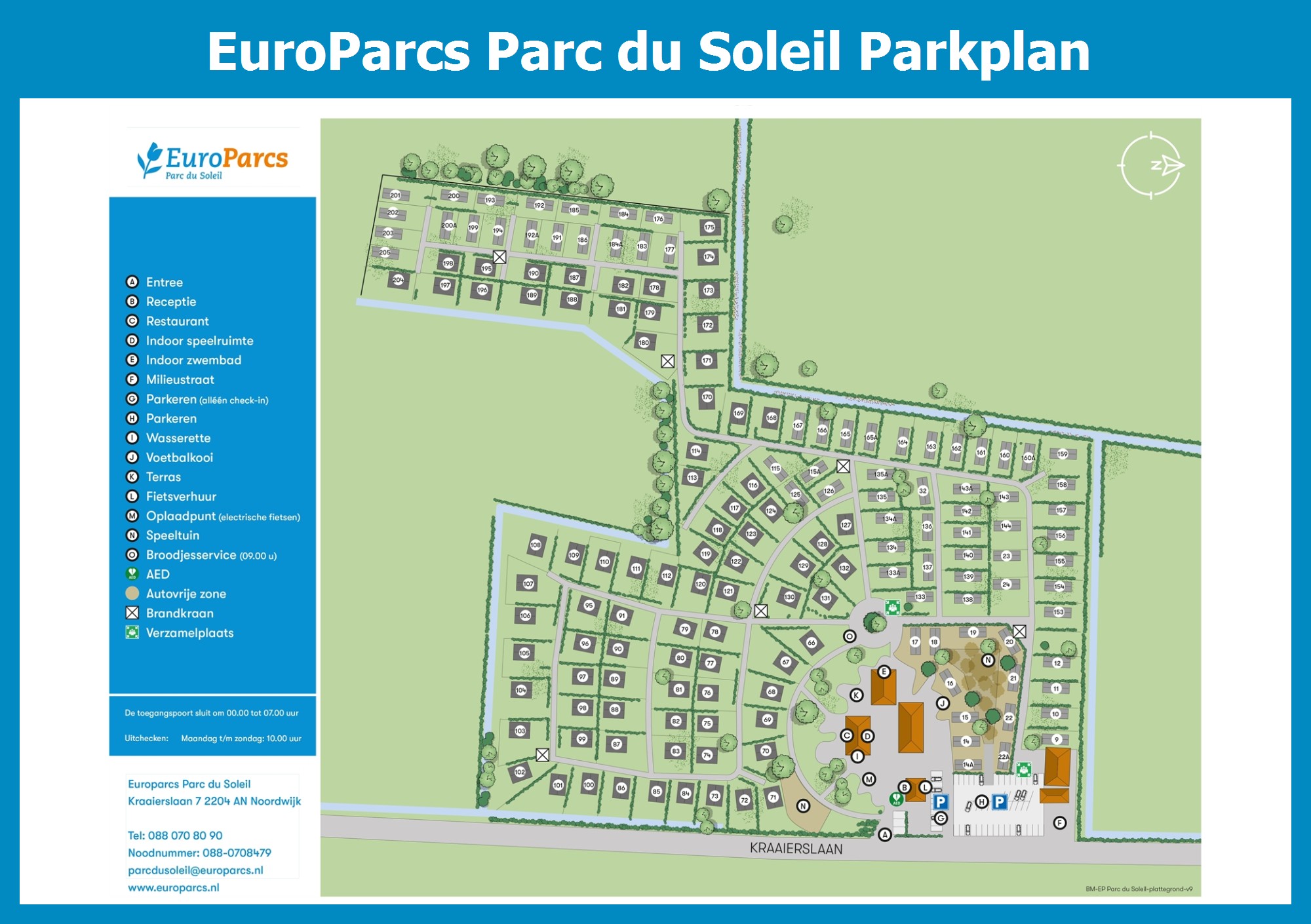 Karte und Lageplan EuroParcs Parc du Soleil