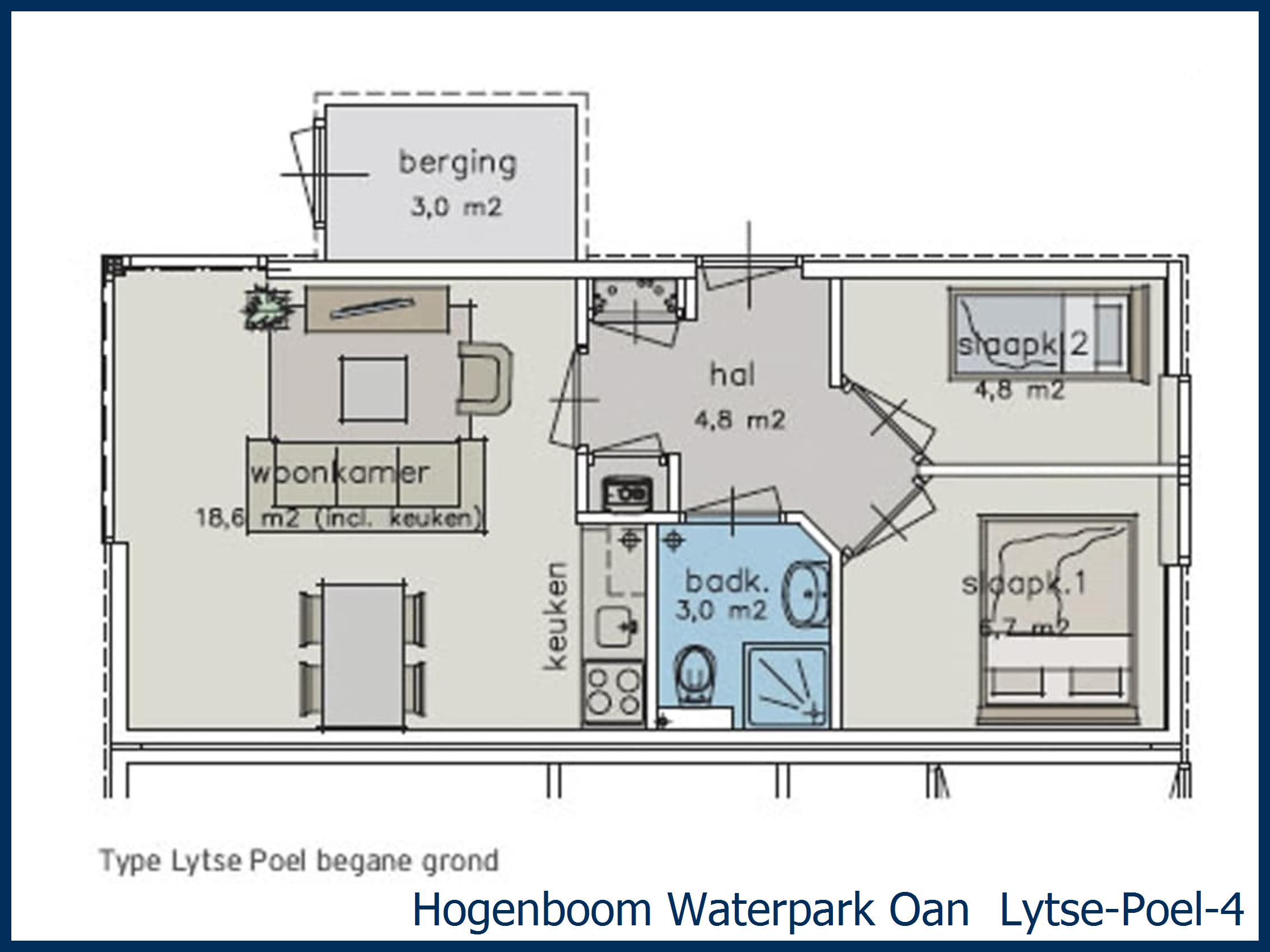 Bungalow Lytse-Poel-4 in Oan 'e Poel