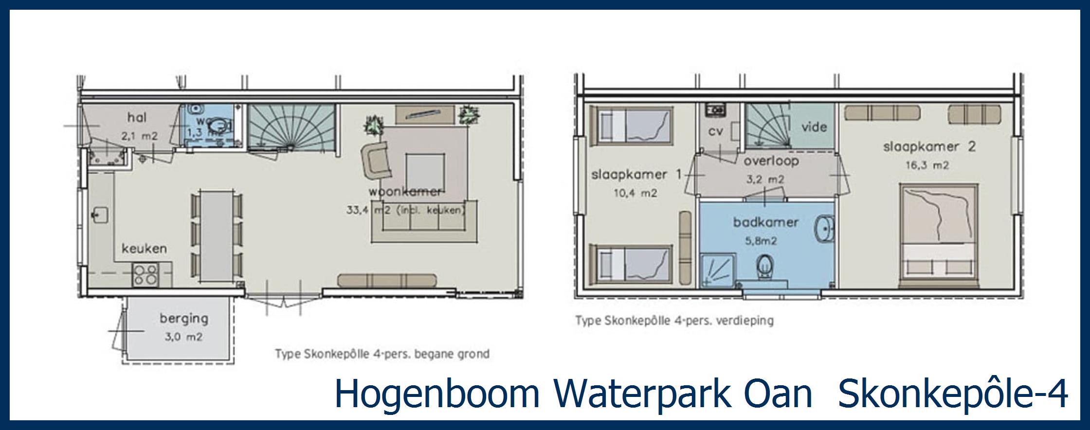 Bungalow Skonkepôle-4 in Oan 'e Poel