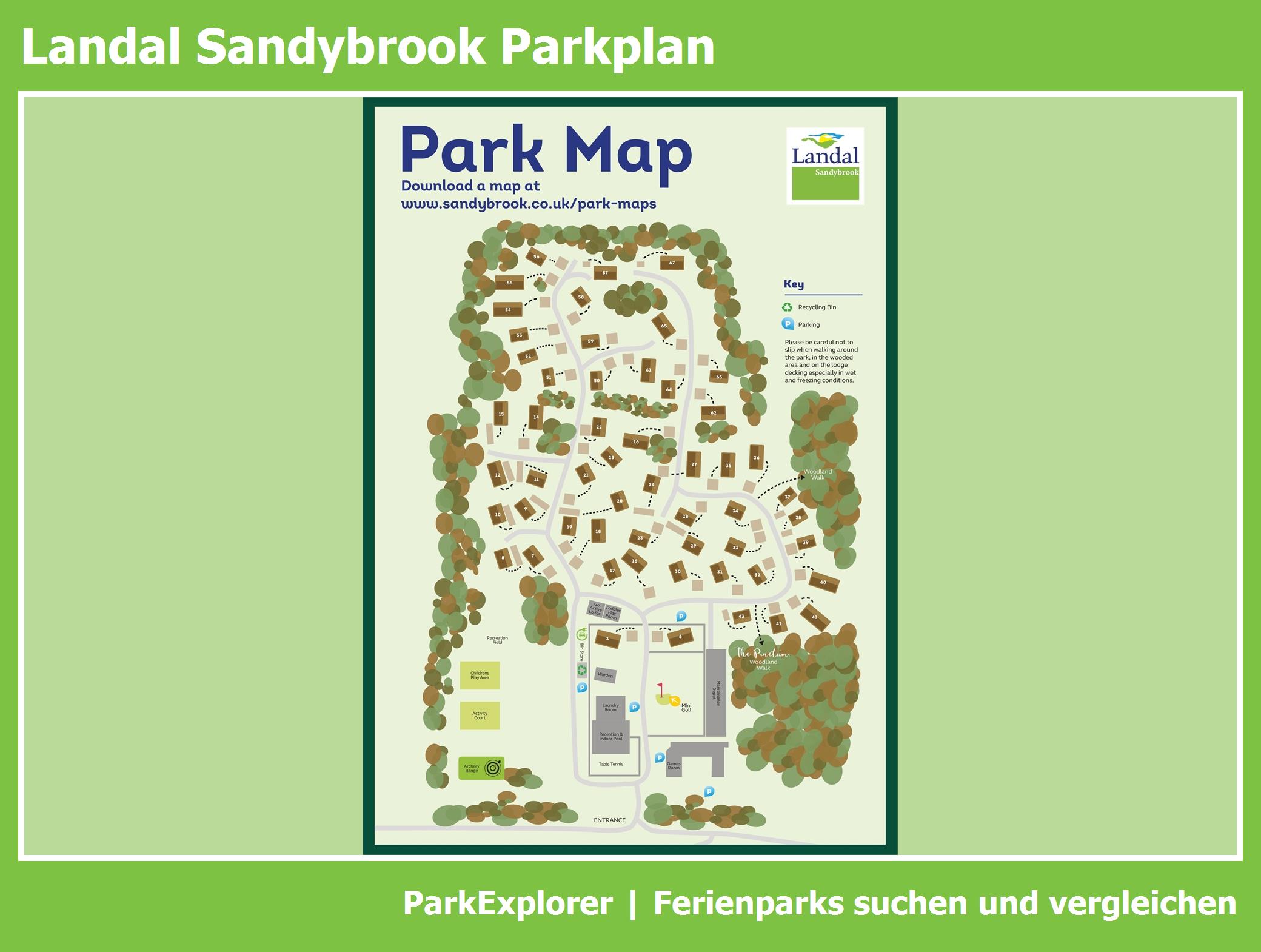 Karte und Lageplan Sandybrook