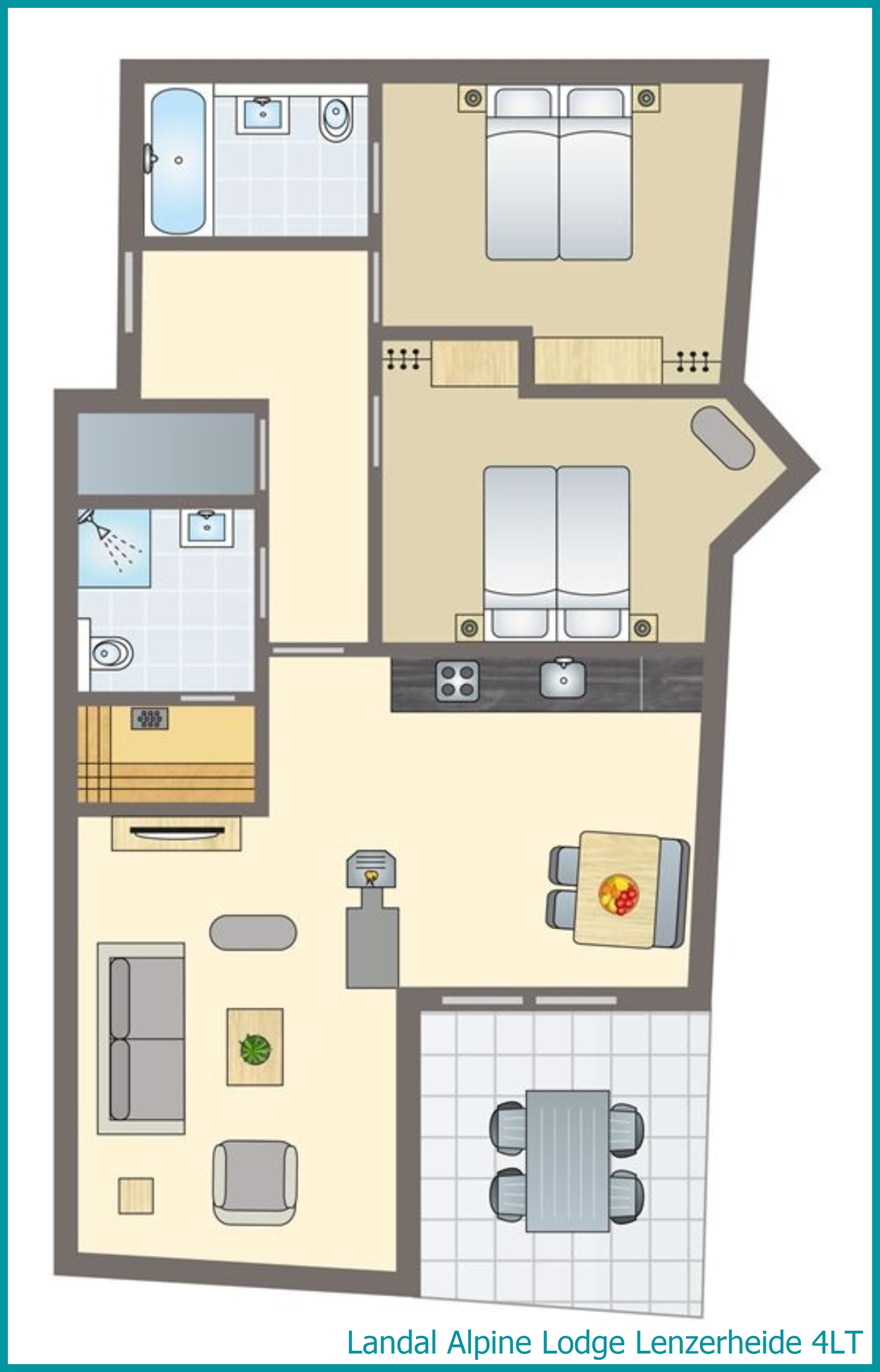 appartement 4 personnes 4LT à Alpine Lodge Lenzerheide