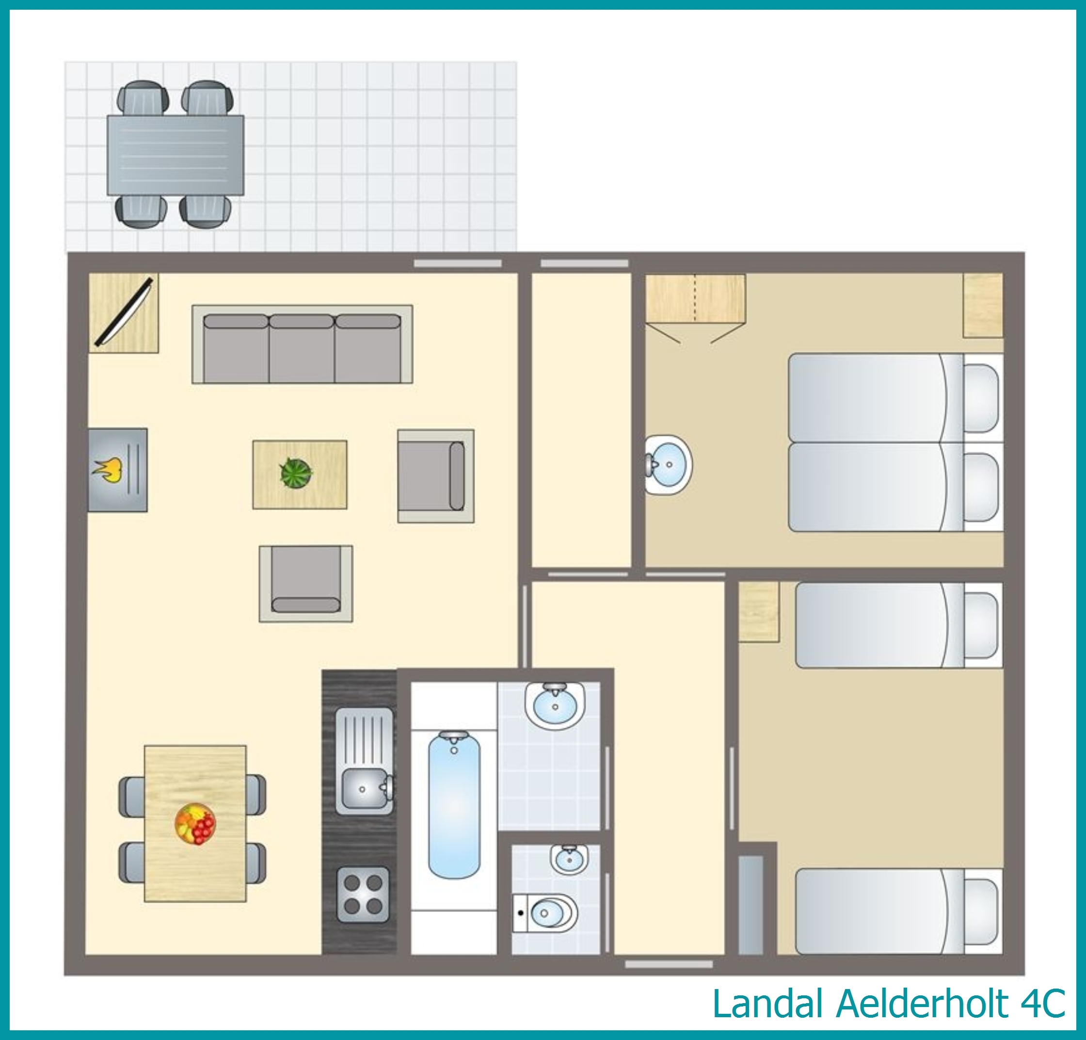 4-Personen-Ferienhaus 4C in Aelderholt