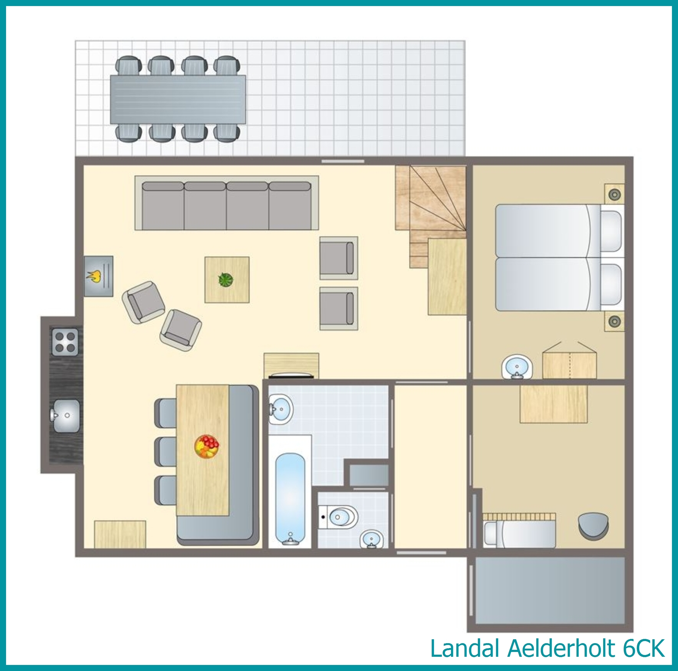 6-Personen-Kinder-Ferienhaus 6CK in Aelderholt