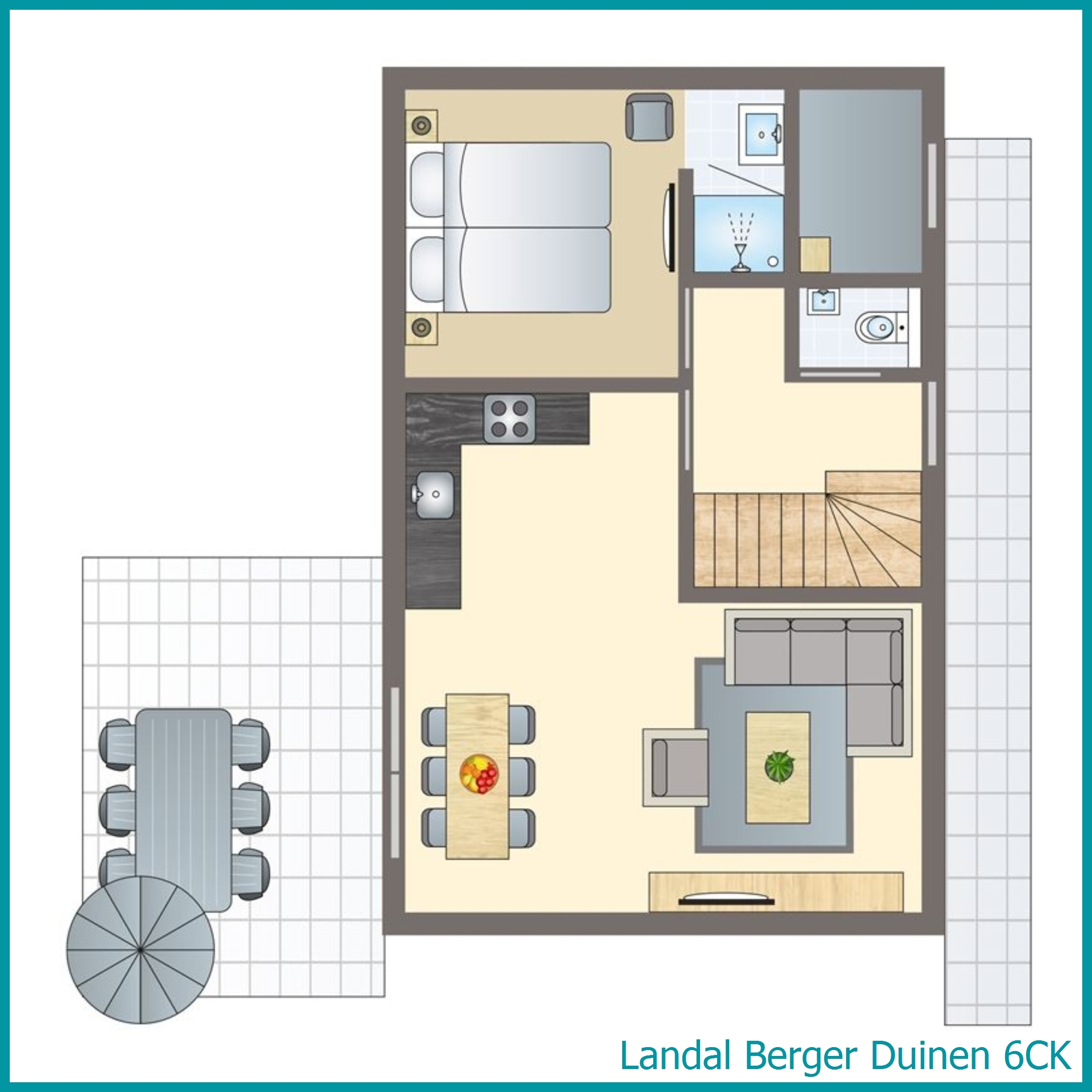6-Personen-Kinder-Ferienhaus 6CK in Berger Duinen