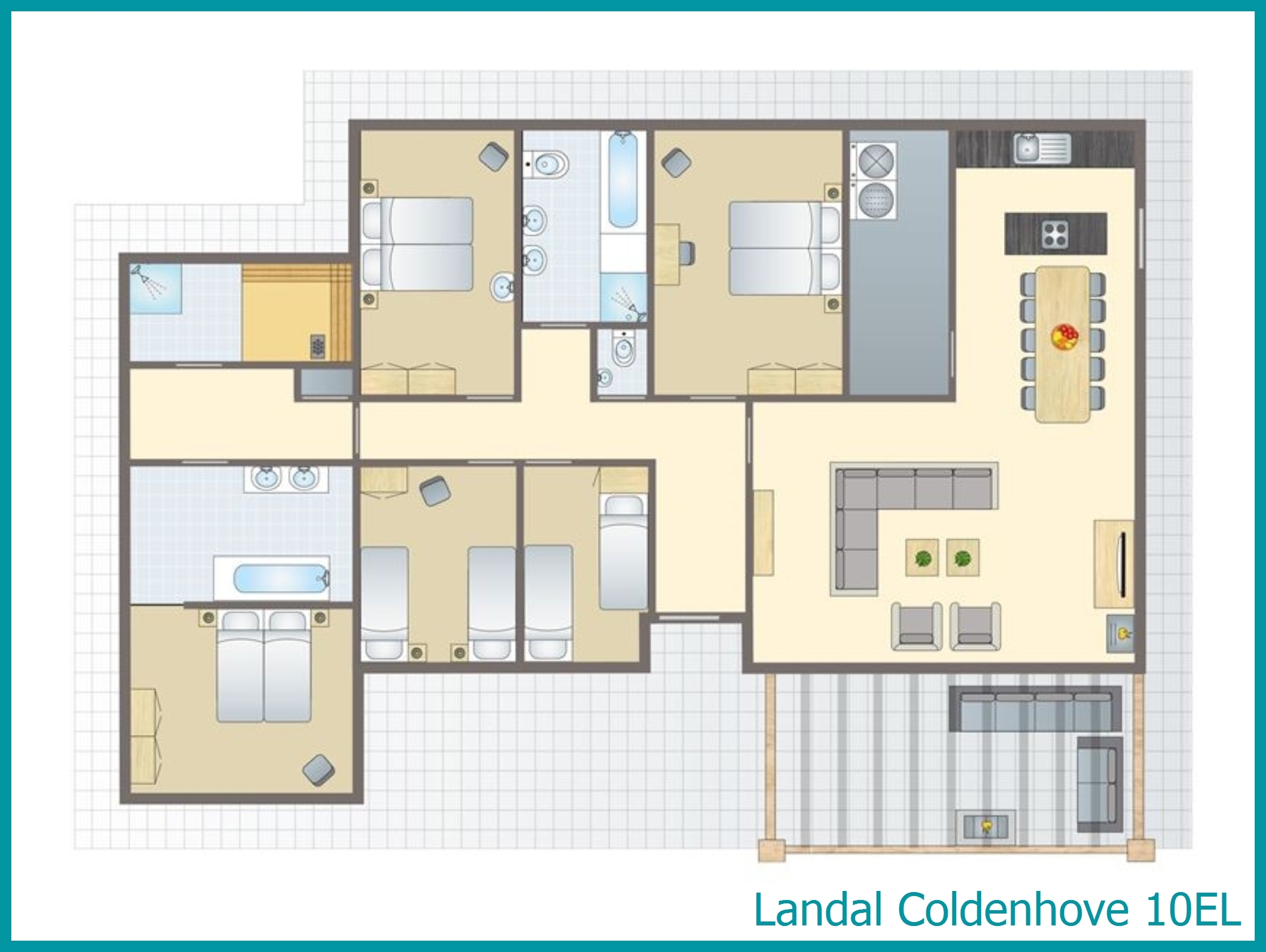 10-Personen-Ferienhaus 10EL in Coldenhove