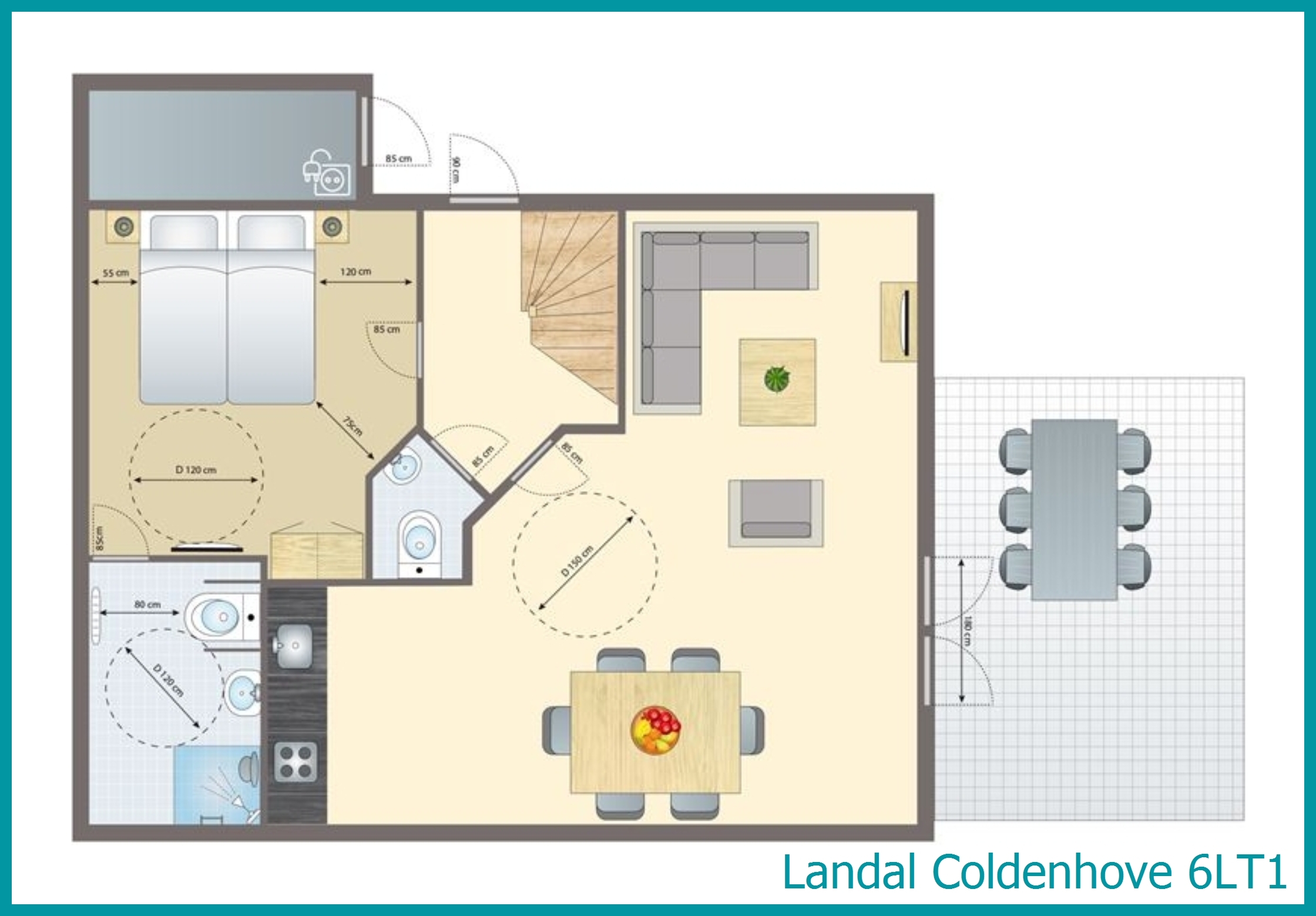 6-Personen-Ferienhaus, Barrierefrei light 6LT1 in Coldenhove