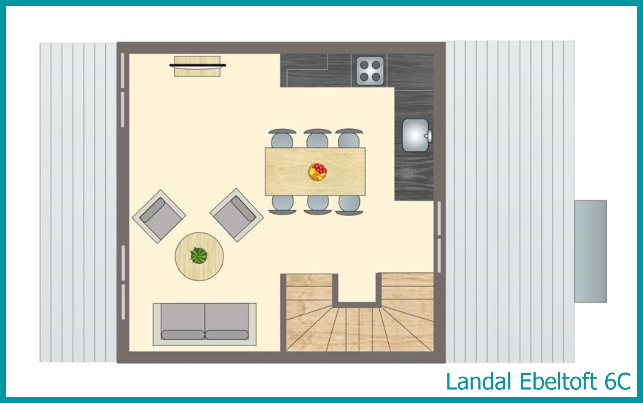 6-Personen-Ferienhaus 6C in Ebeltoft