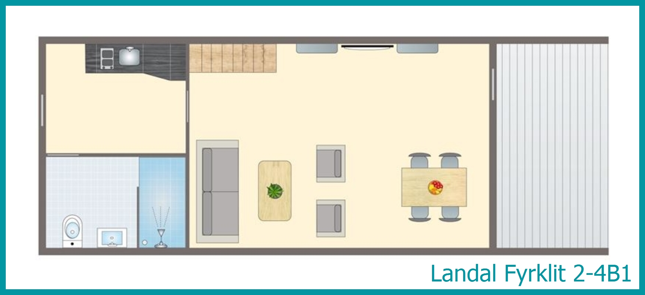 2-4-Personen-Ferienwohnung 2-4B1 in Fyrklit