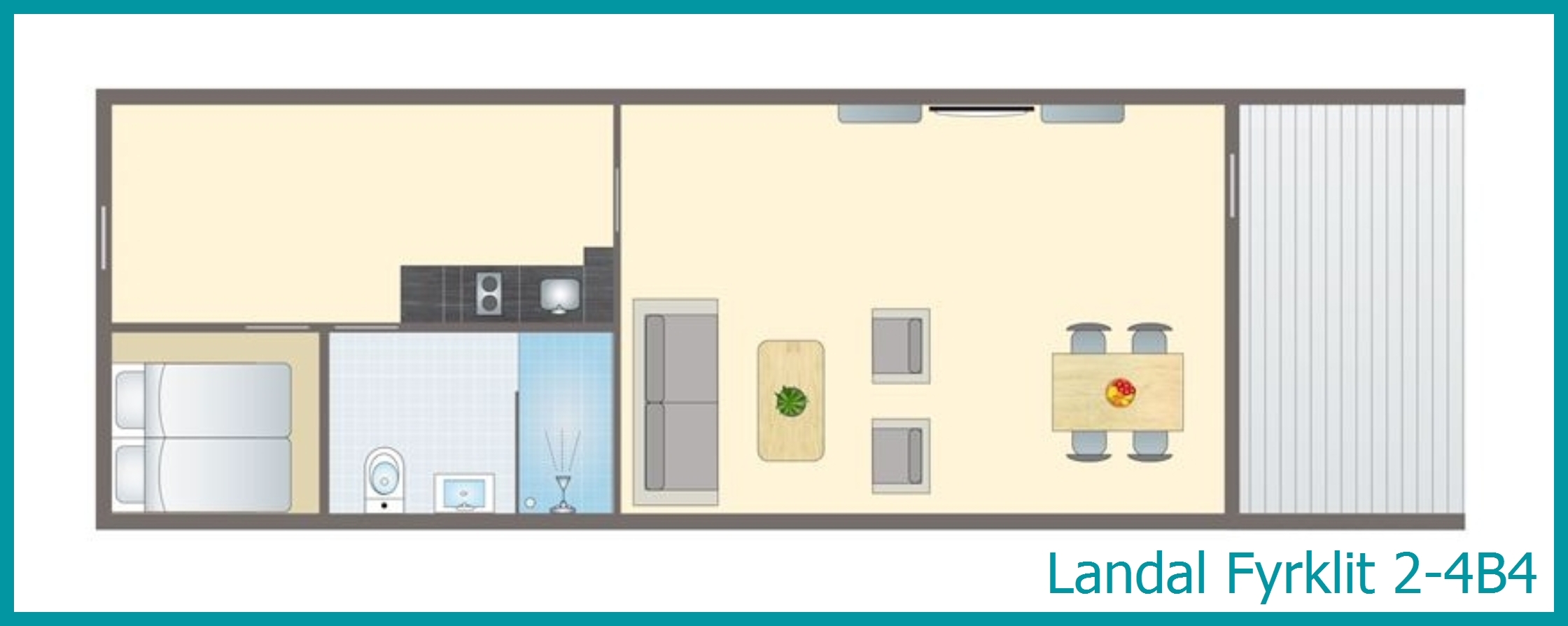 2-4-Personen-Ferienwohnung 2-4B4 in Fyrklit